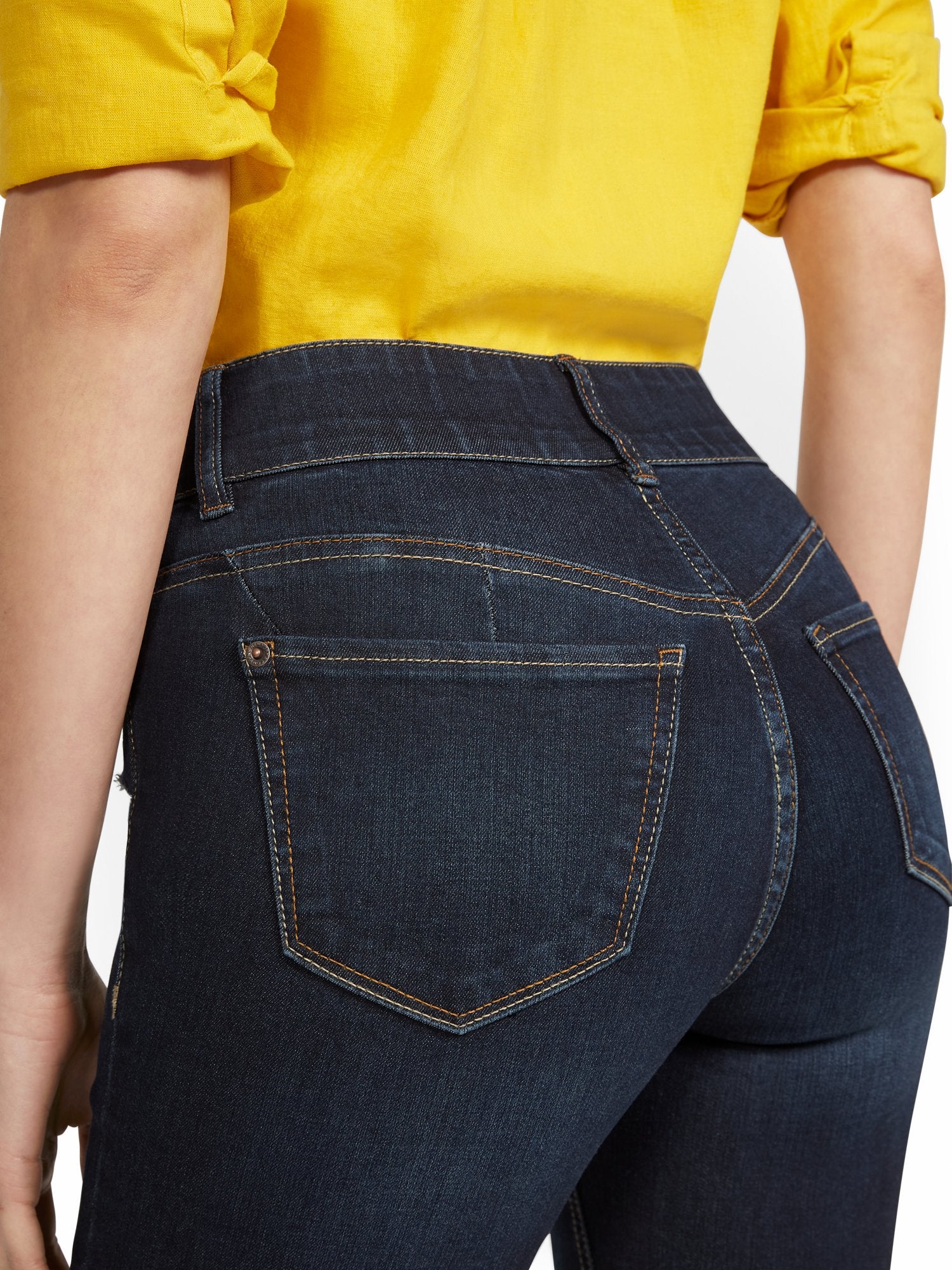 Mya Curvy High-Waisted Sculpting No Gap 13-Inch Bermuda Short - Moonlight Blue - Image 4