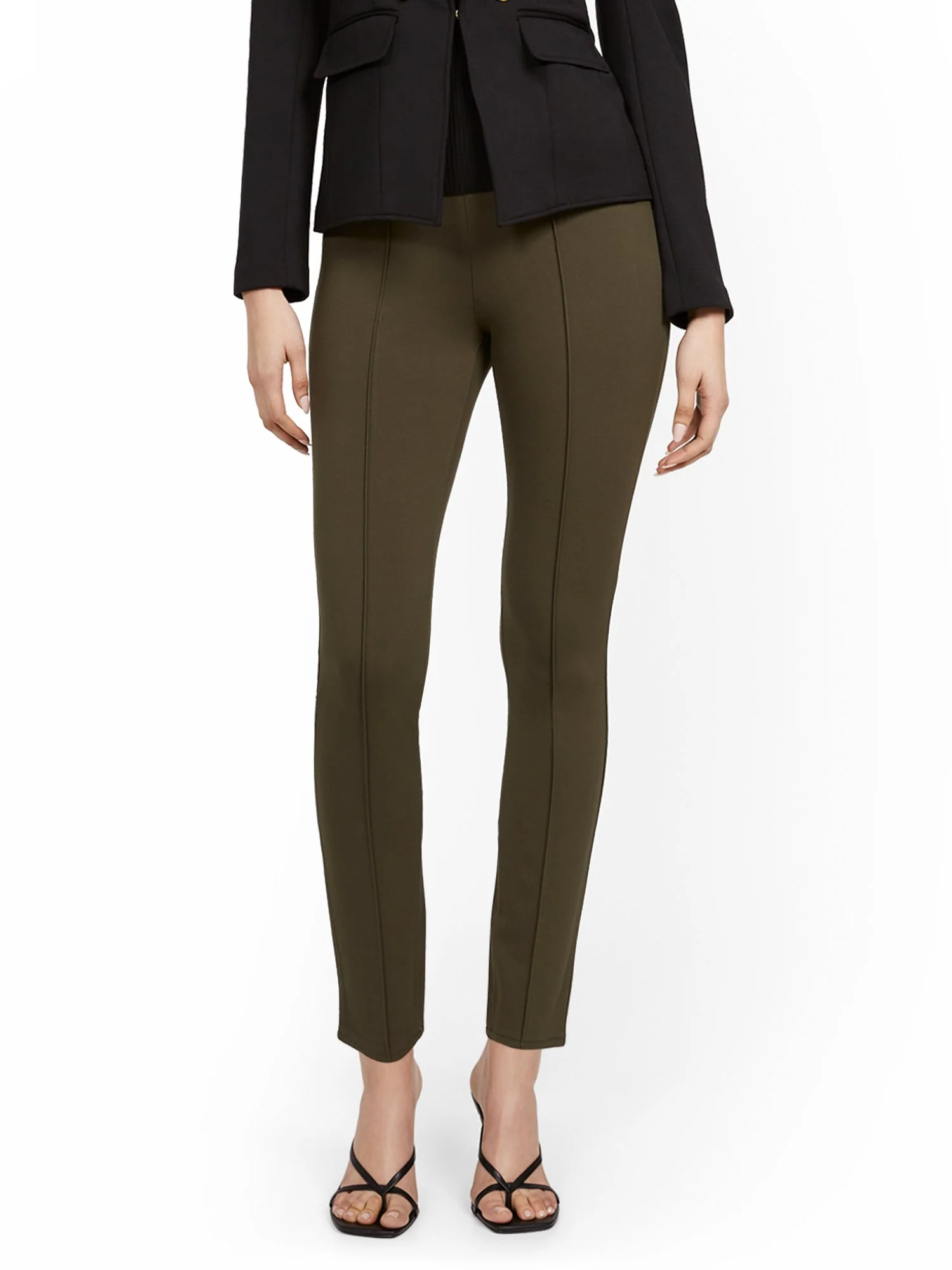 Mya Curvy High-Waisted Sculpting No Gap Super-Skinny Ponte Jeans - Image 9