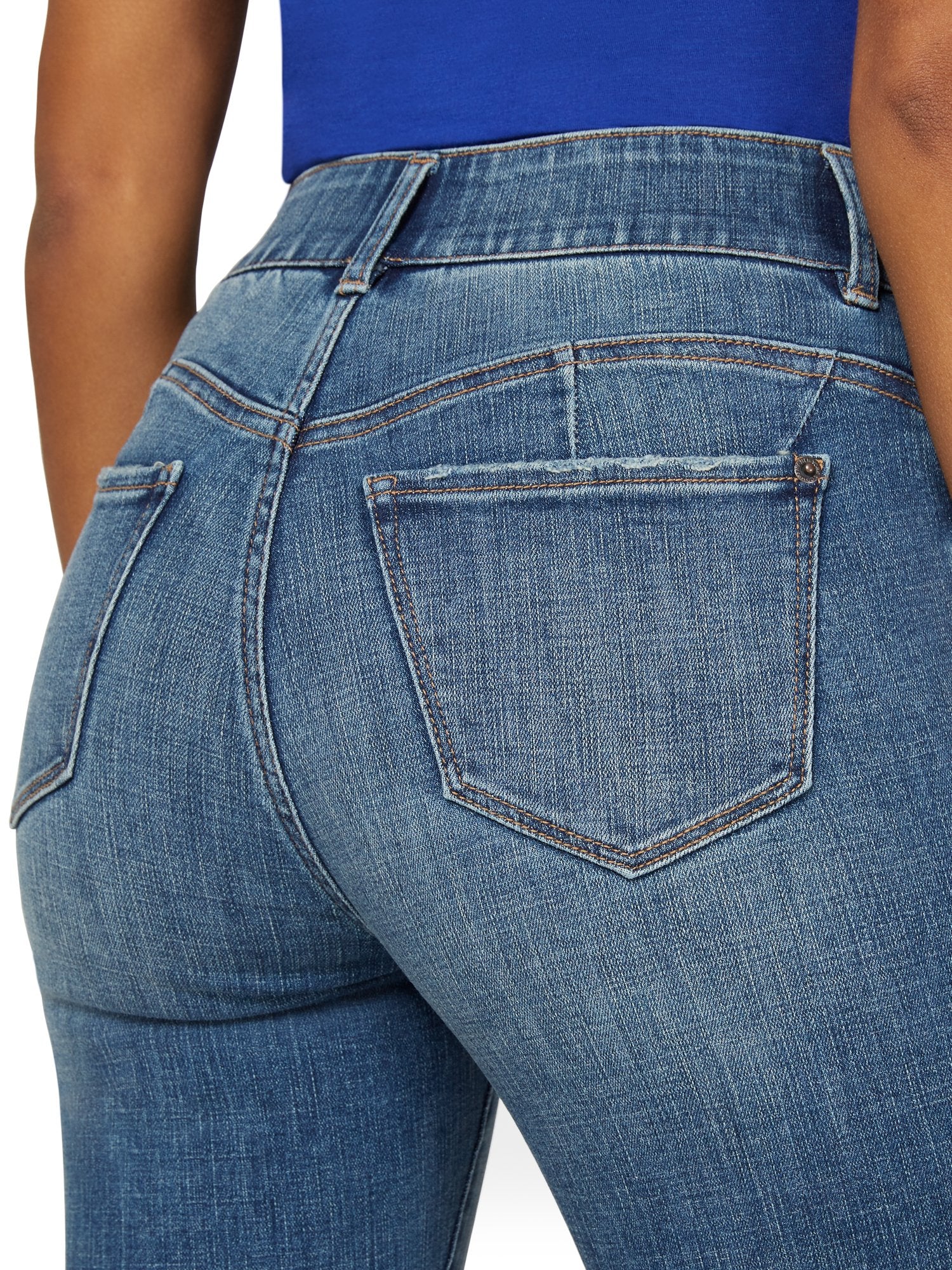 Mya Curvy High-Waisted Super-Skinny Jeans - Medium Wash - Image 6
