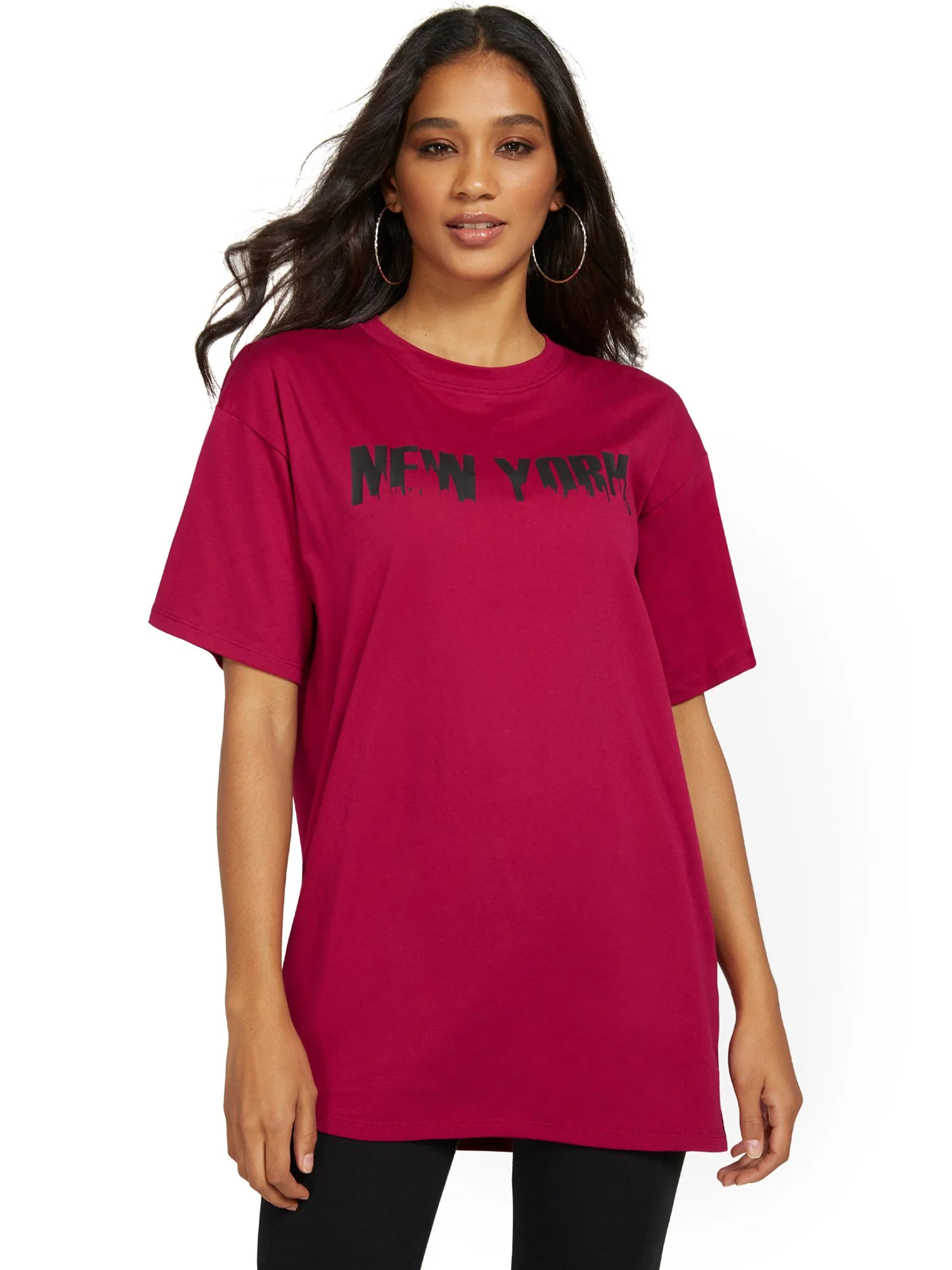 New York Oversized Graphic Tee