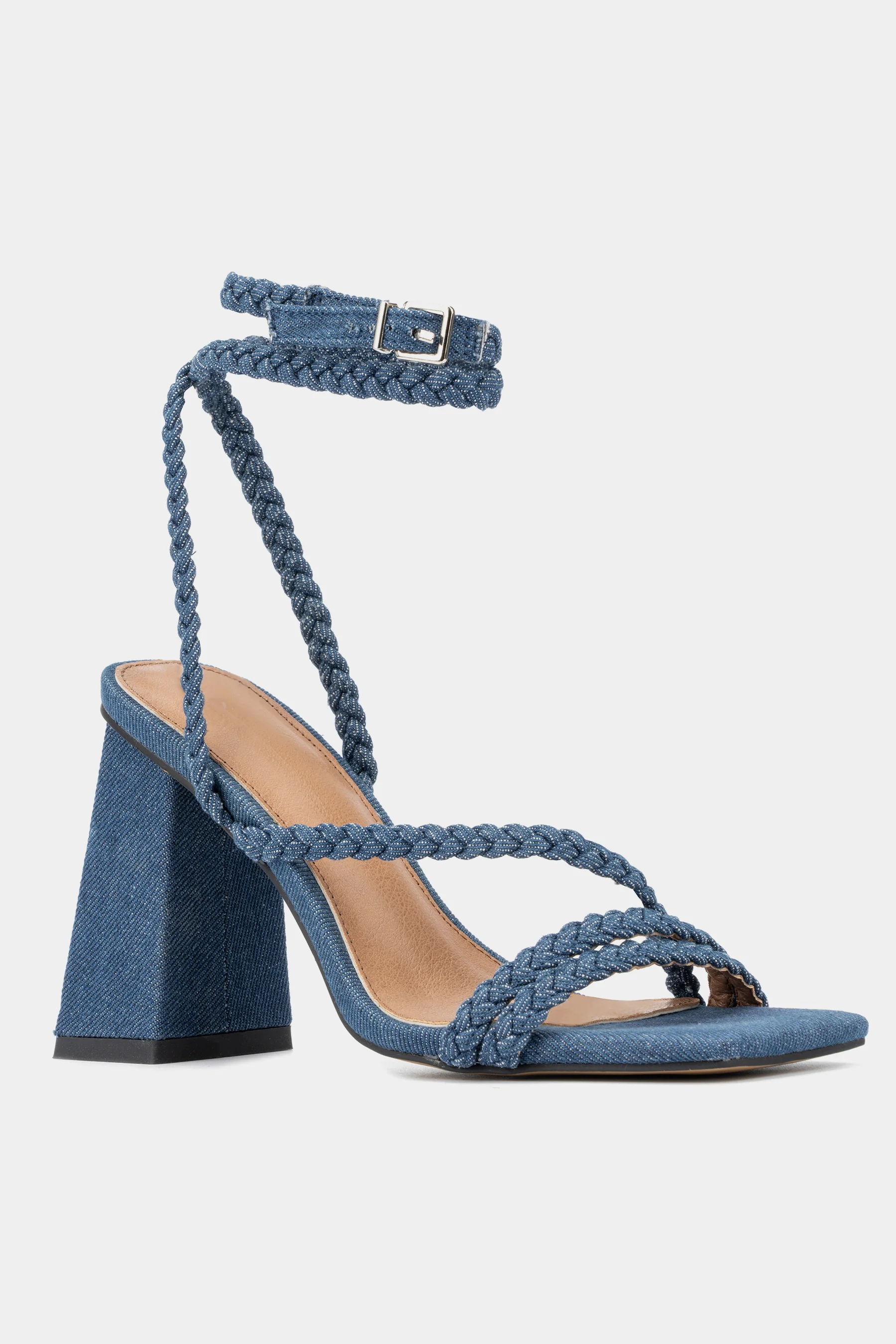Nicolina Braided Block Heel
