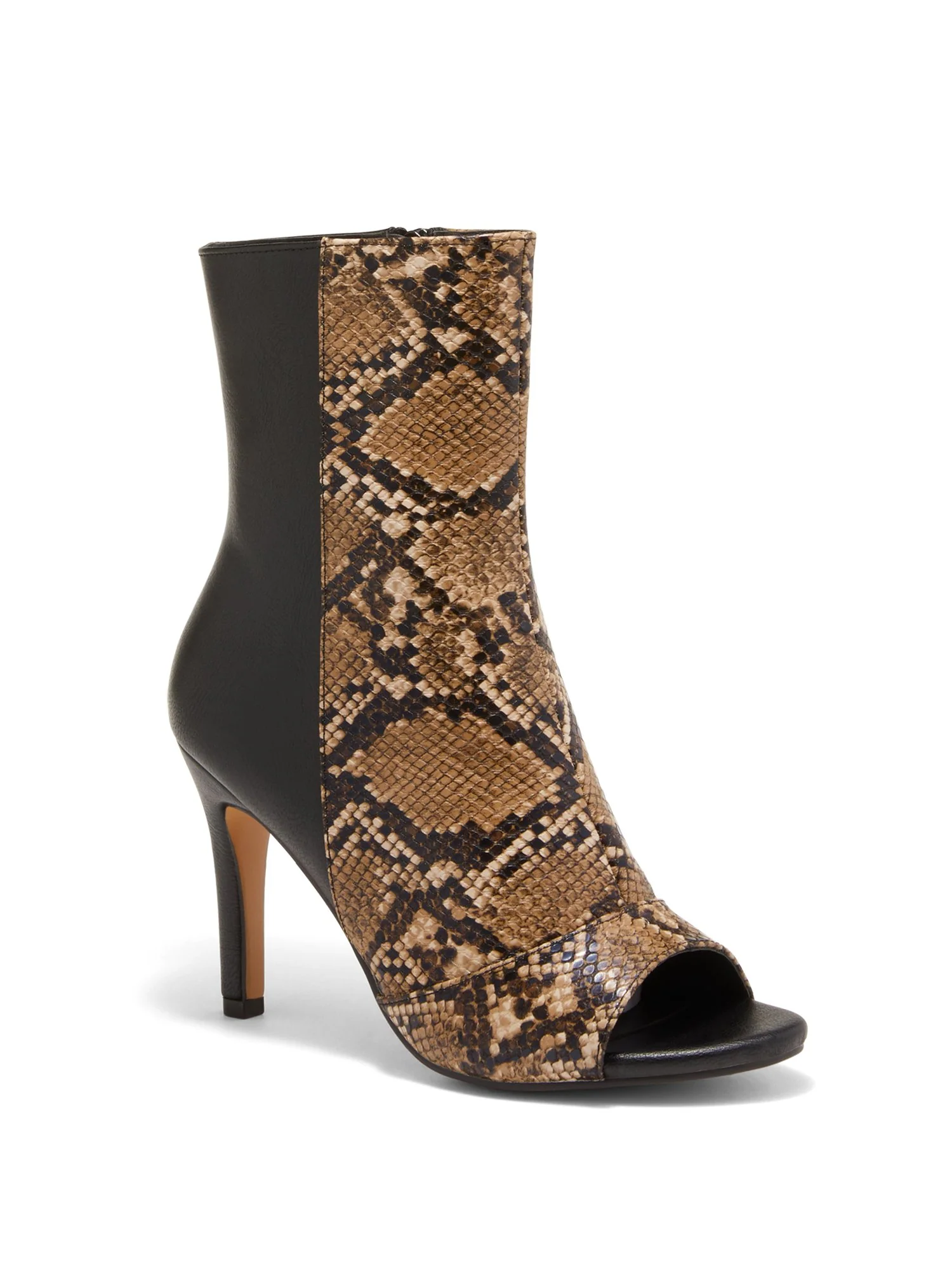 Nola Peep-Toe Bootie - Snake-Print