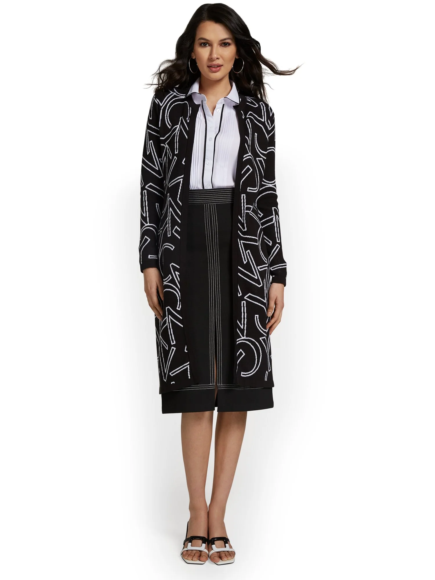 NYC-Print Cardigan - Image 4