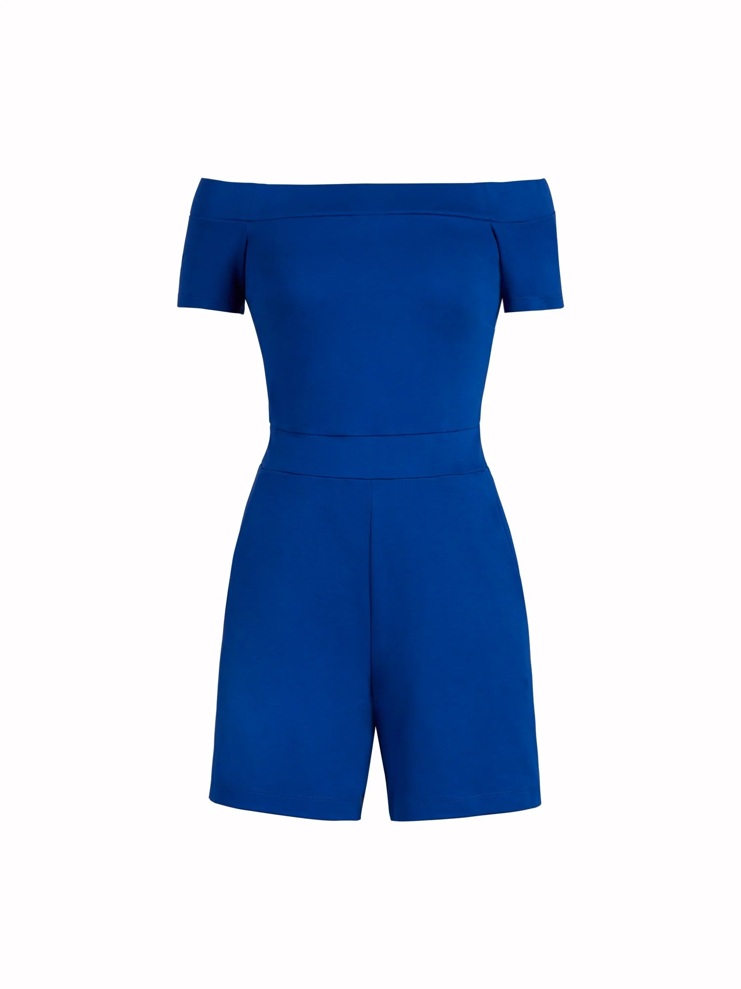 Off-Shoulder Cotton Knit Romper - Image 12