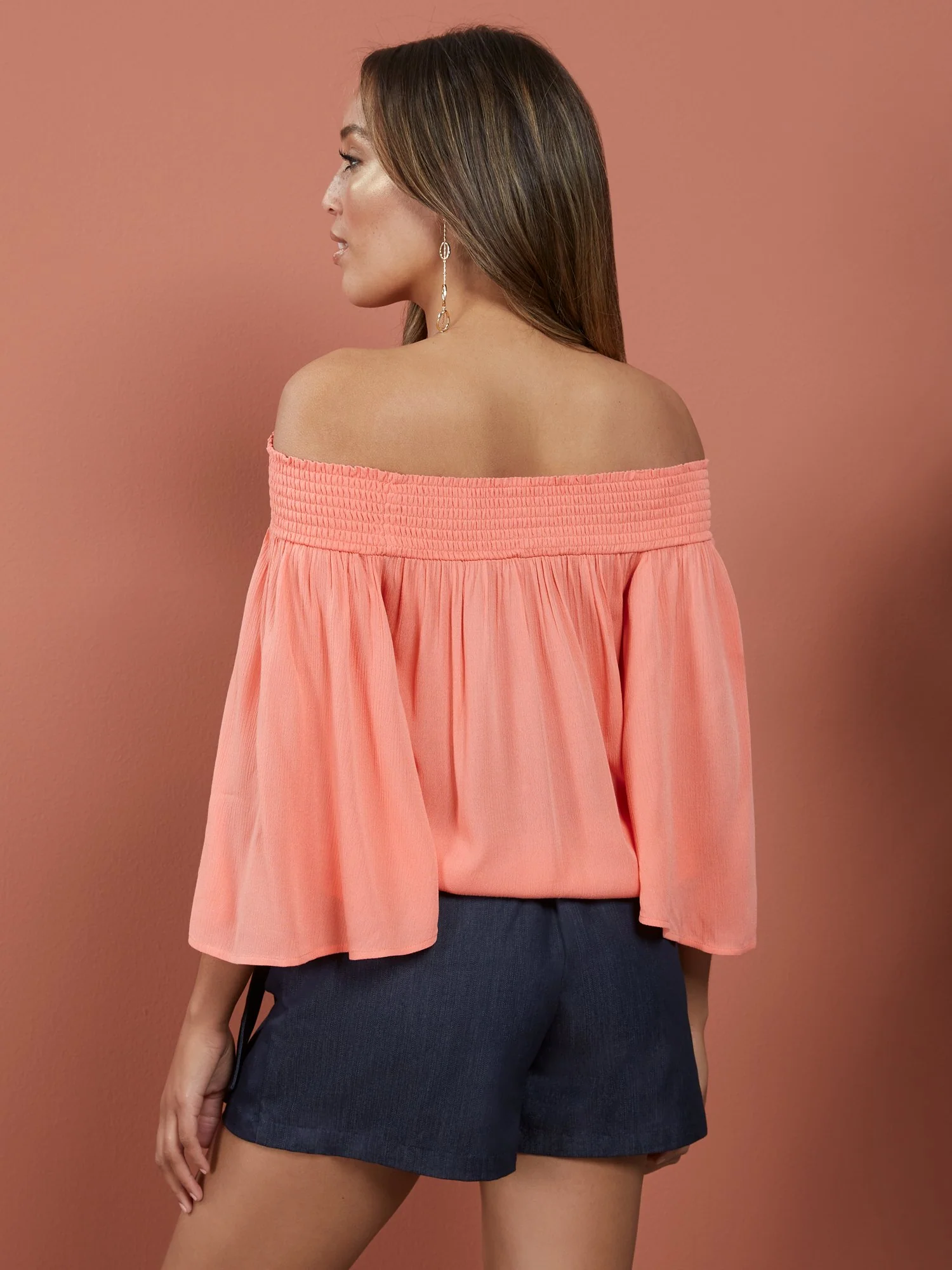 Off-The-Shoulder Bell-Sleeve Blouse - Image 3