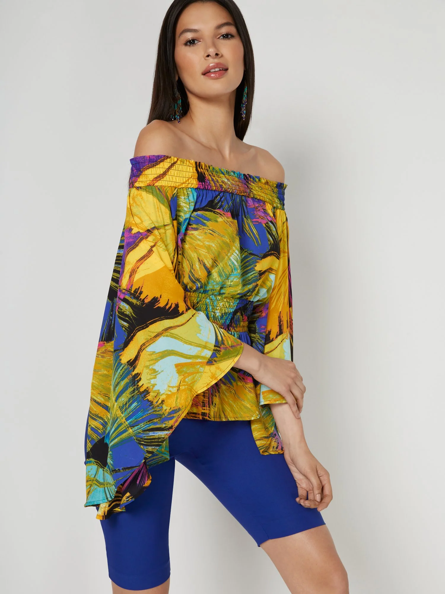 Off-The-Shoulder Bell Sleeve Top - Image 2