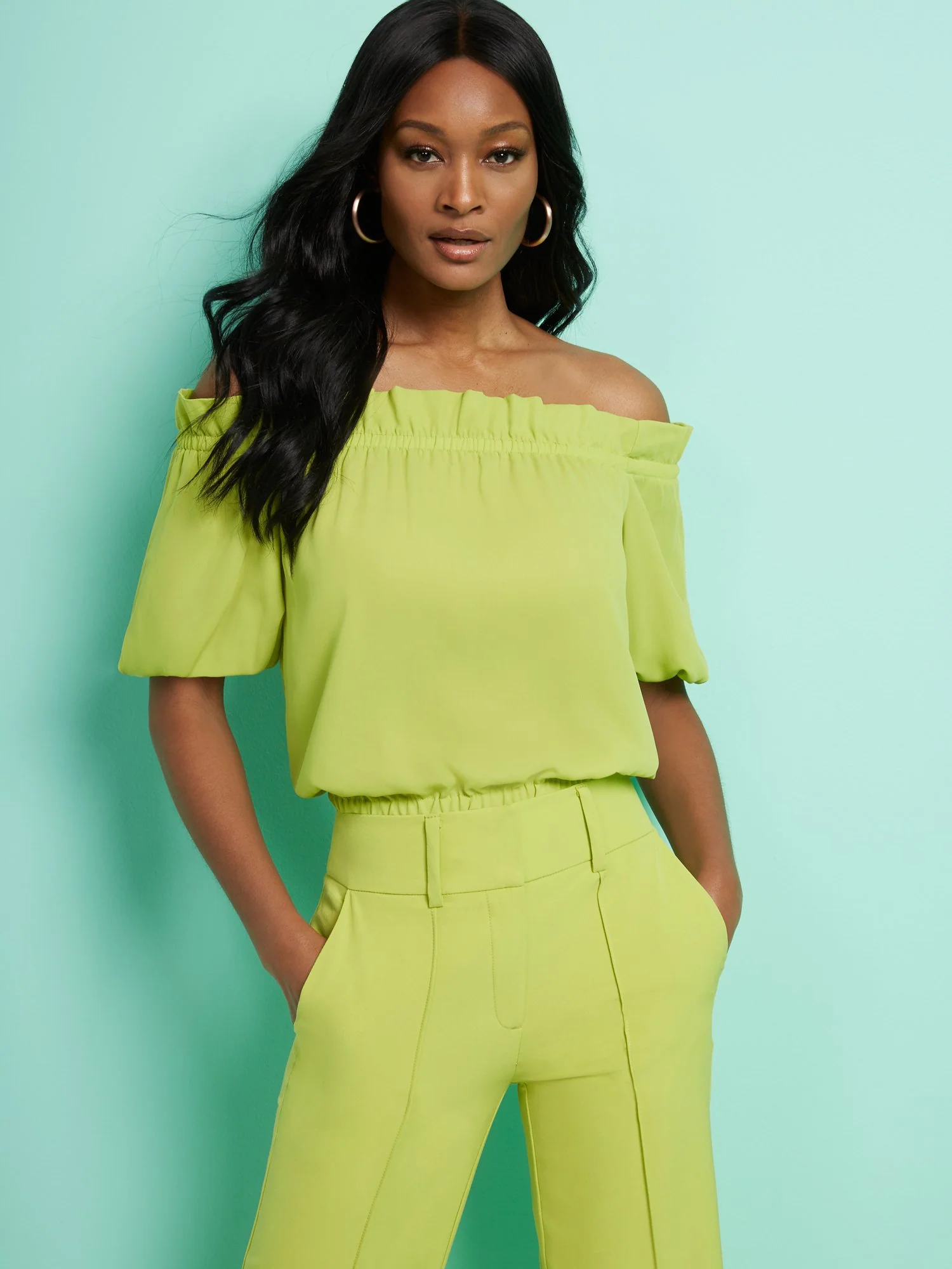 Off-The-Shoulder Blouse - 7th Avenue - Image 5