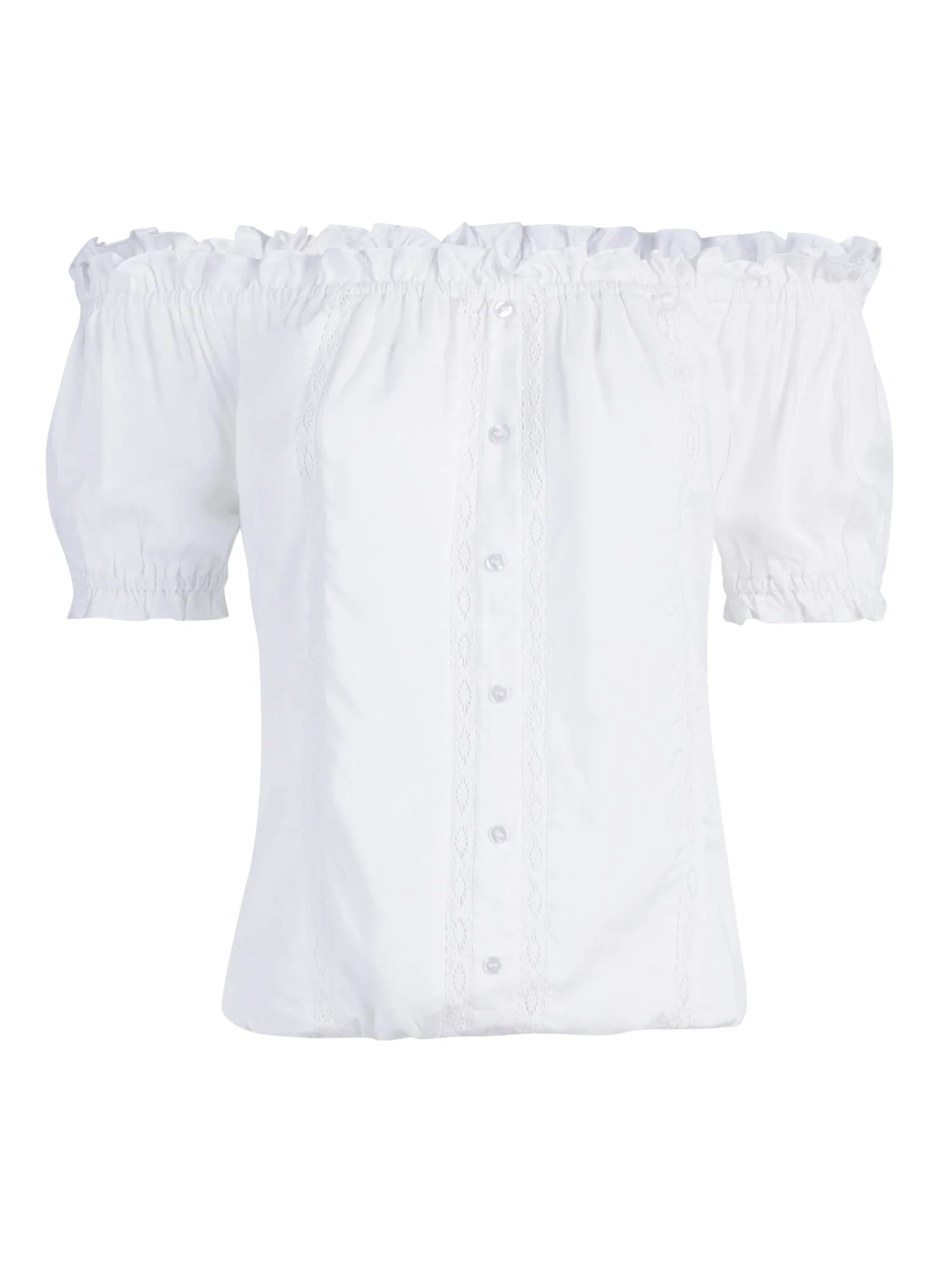 Off-The-Shoulder Button-Front Top - Image 2