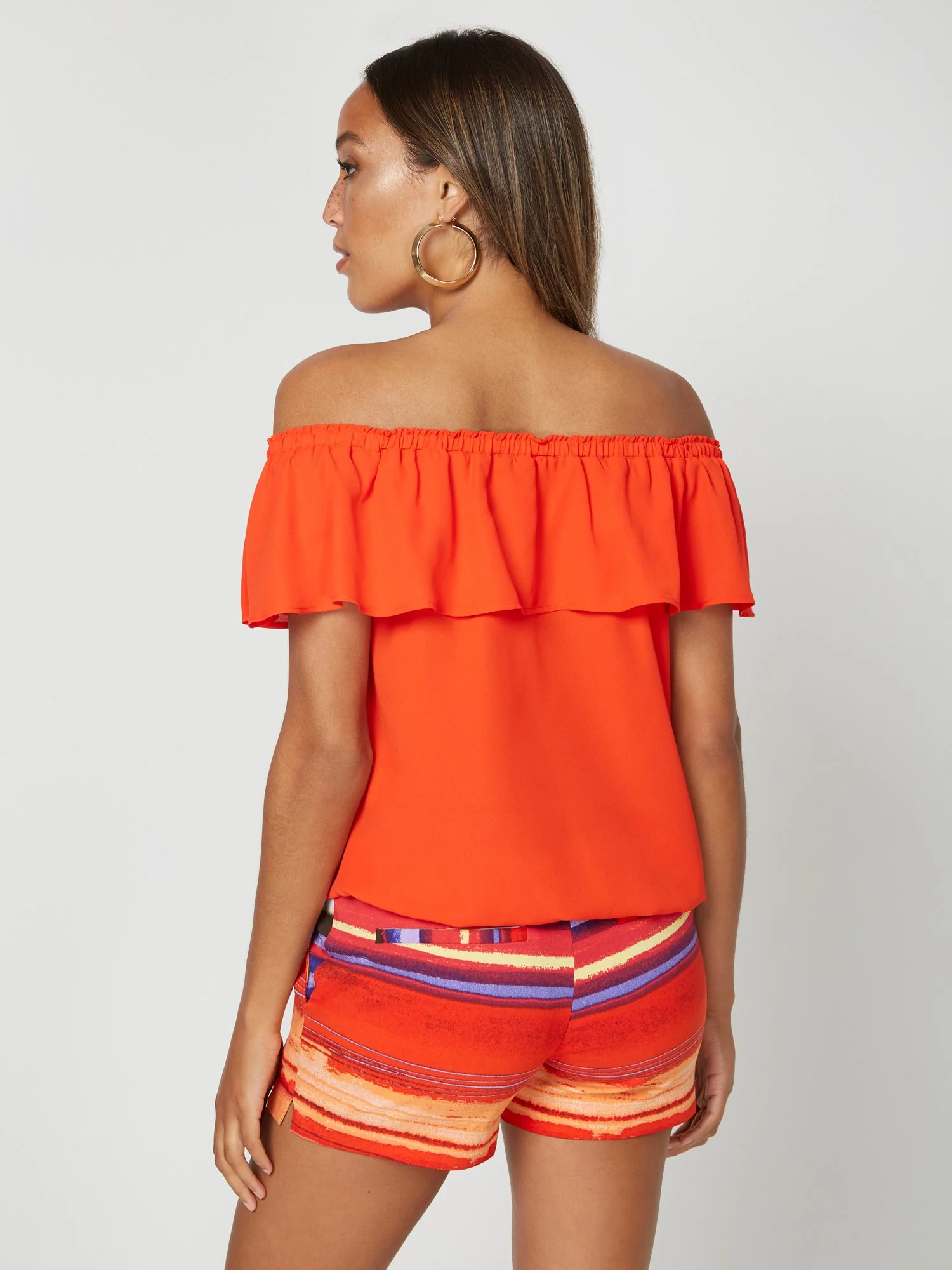 Off-The-Shoulder Flower-Pin Top - Image 3