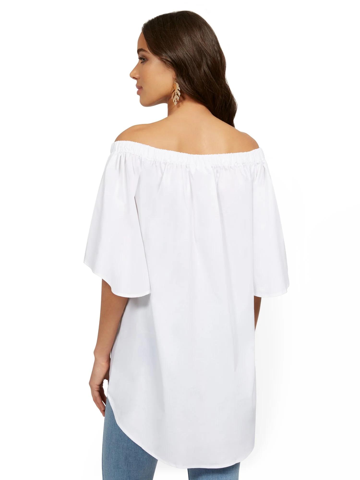 Off-The-Shoulder Hi-Lo Top - 7th Avenue - Image 3