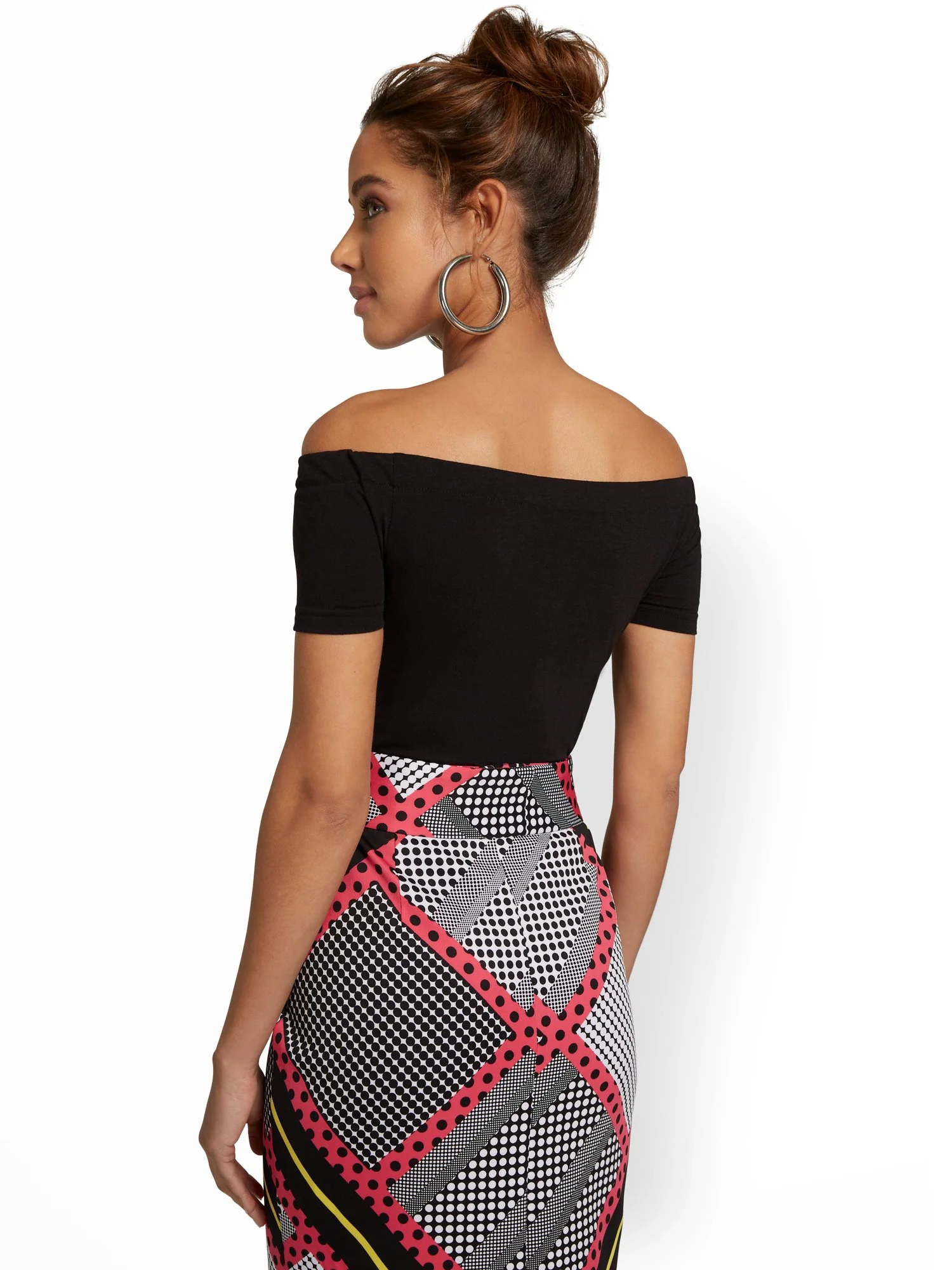 Off-The-Shoulder Knit Bodysuit - Image 3