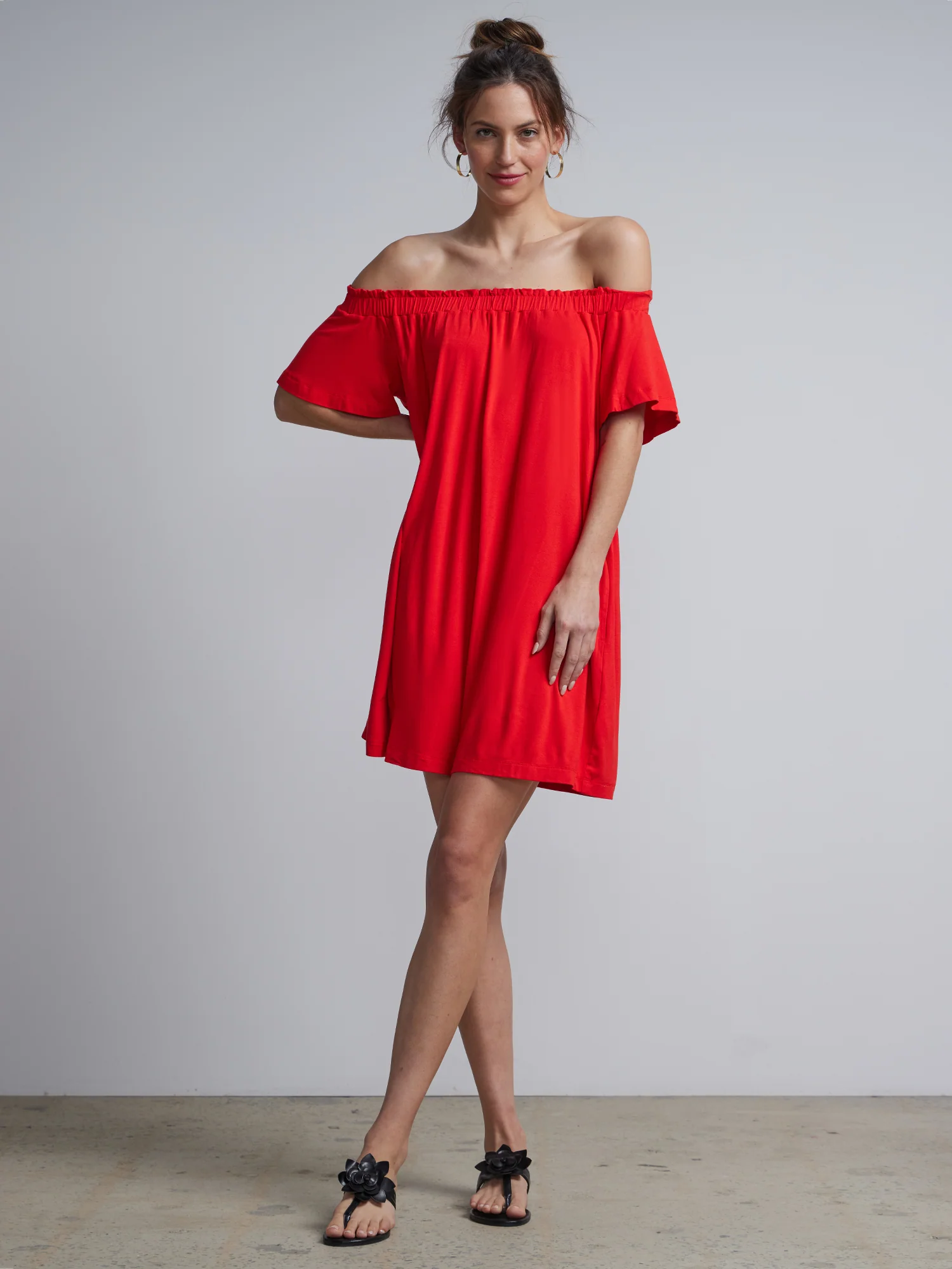 Off-The-Shoulder Knit Shift Dress - Image 10