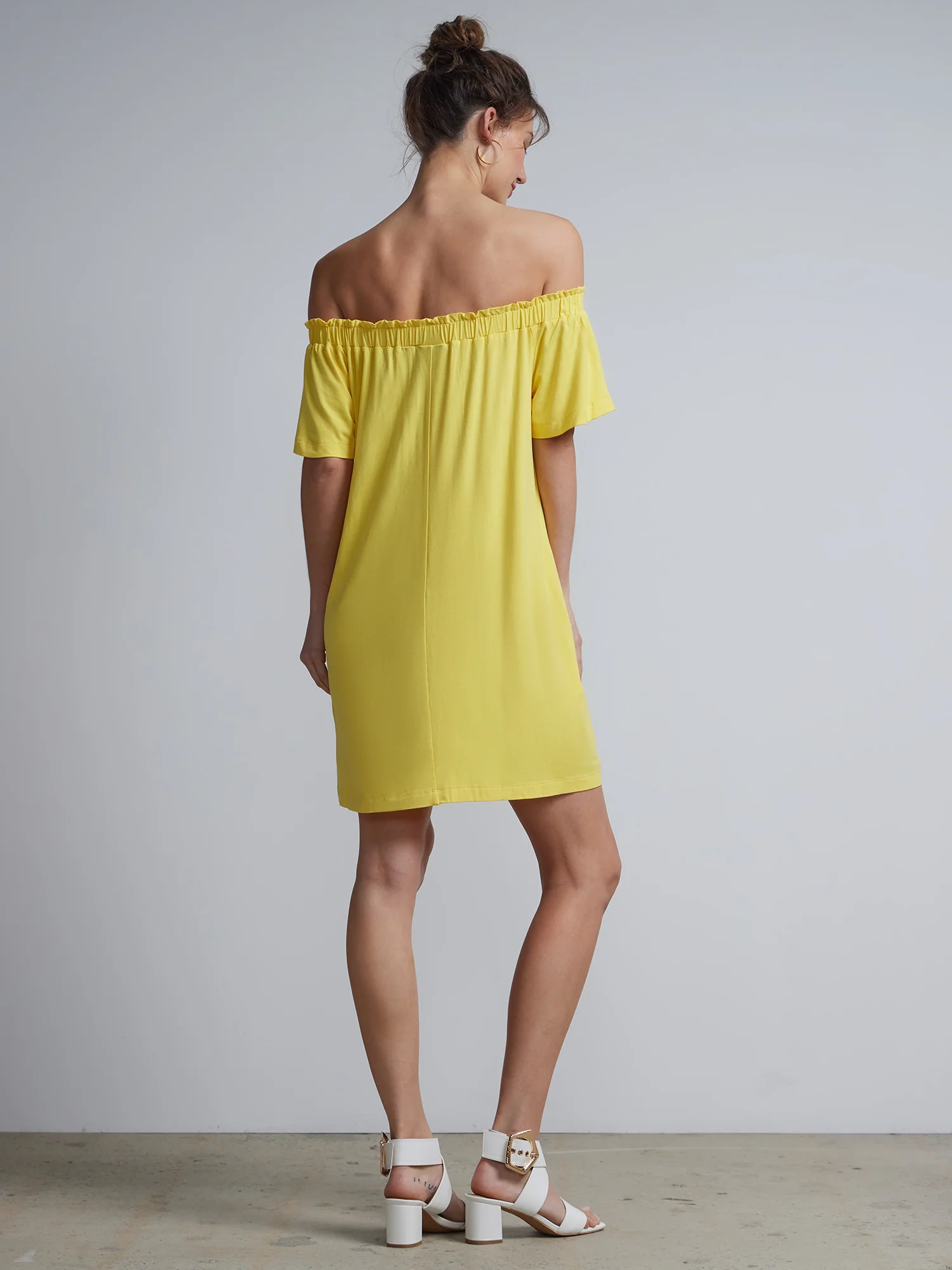 Off-The-Shoulder Knit Shift Dress - Image 8
