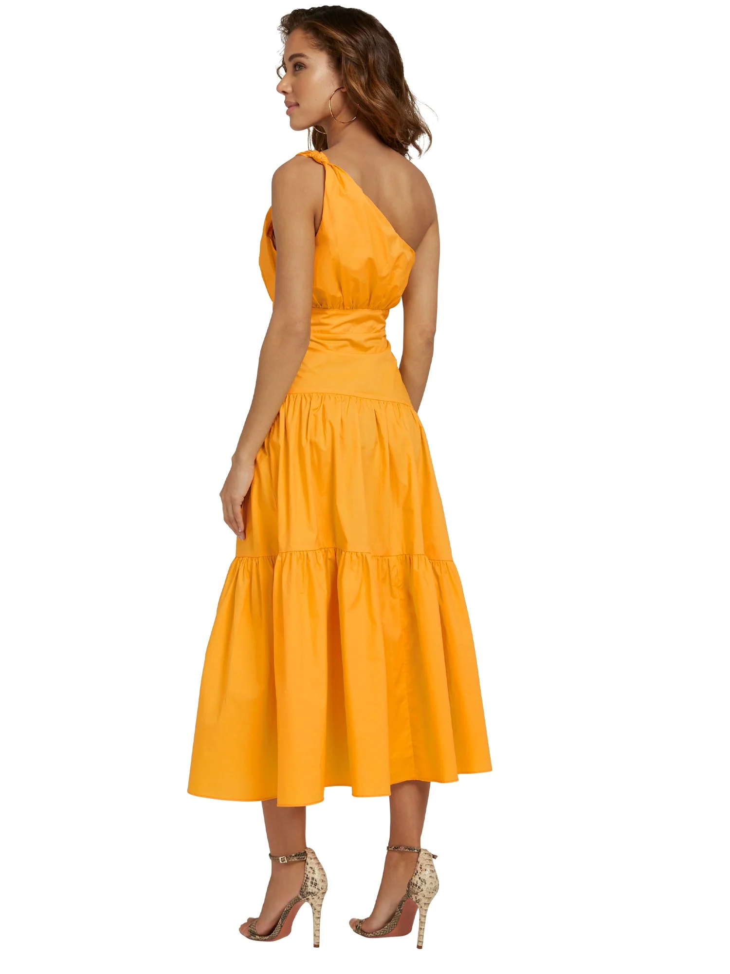 One-Shoulder Poplin Maxi Dress - Lena - Image 15