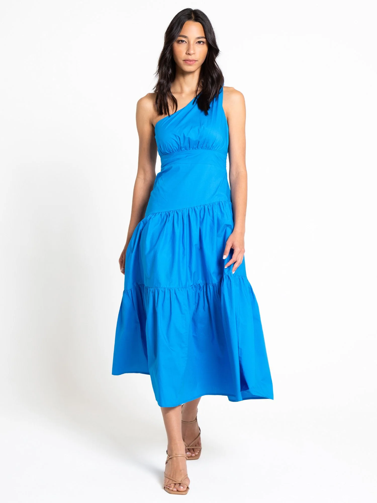 One-Shoulder Poplin Maxi Dress - Lena - Image 9