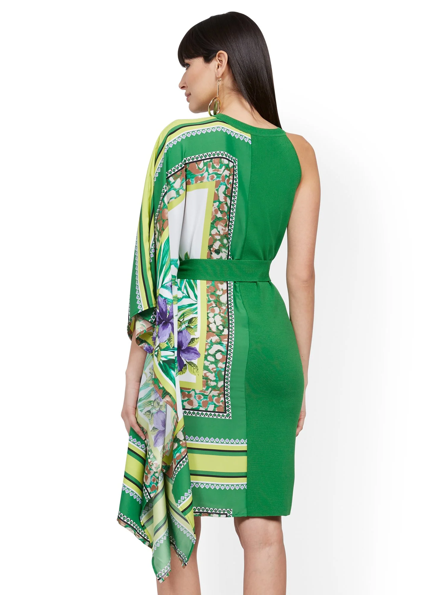 One-Shoulder Sweater Dress - Image 3