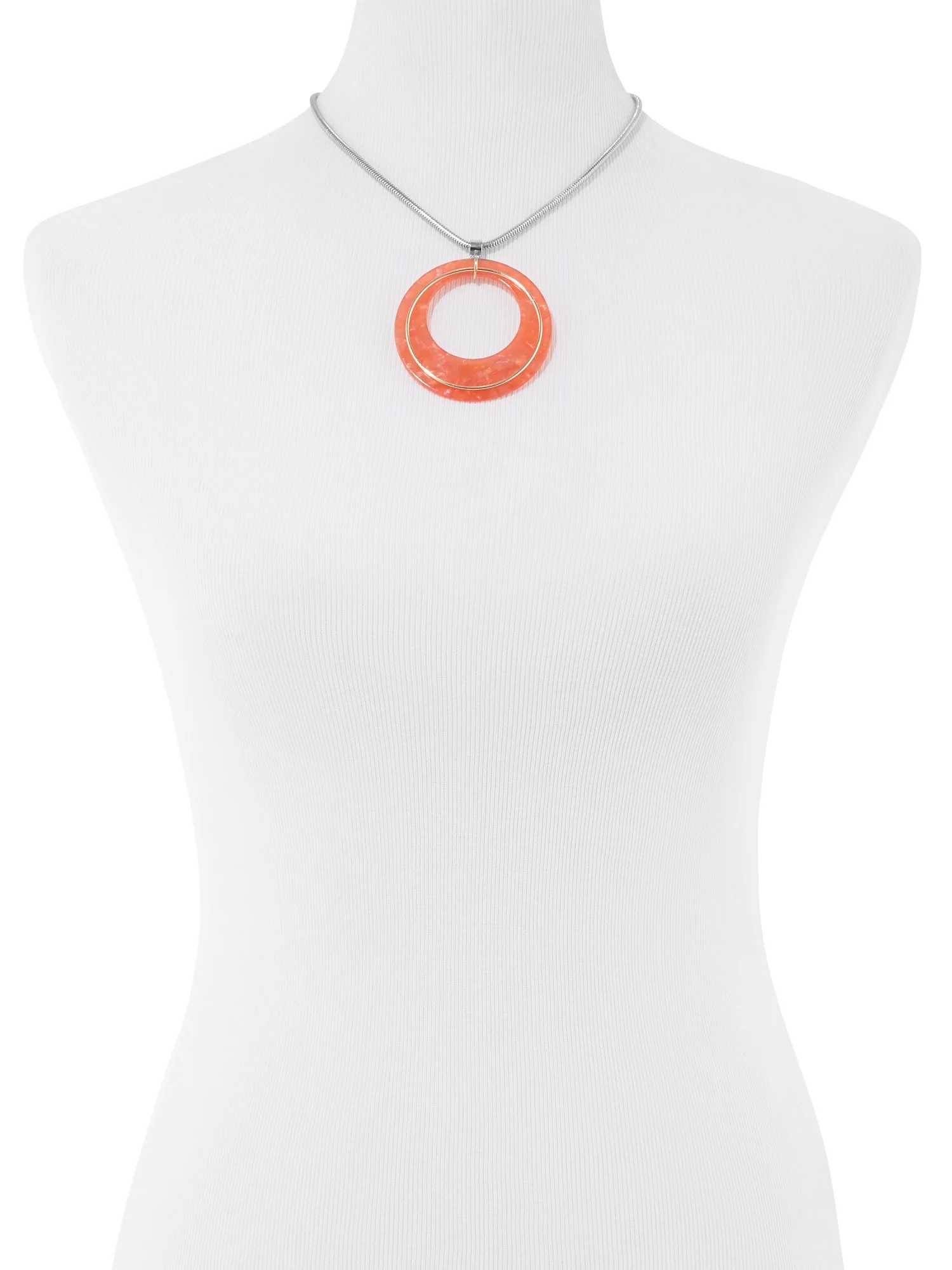 Open-Circle Pendant Necklace - Image 2