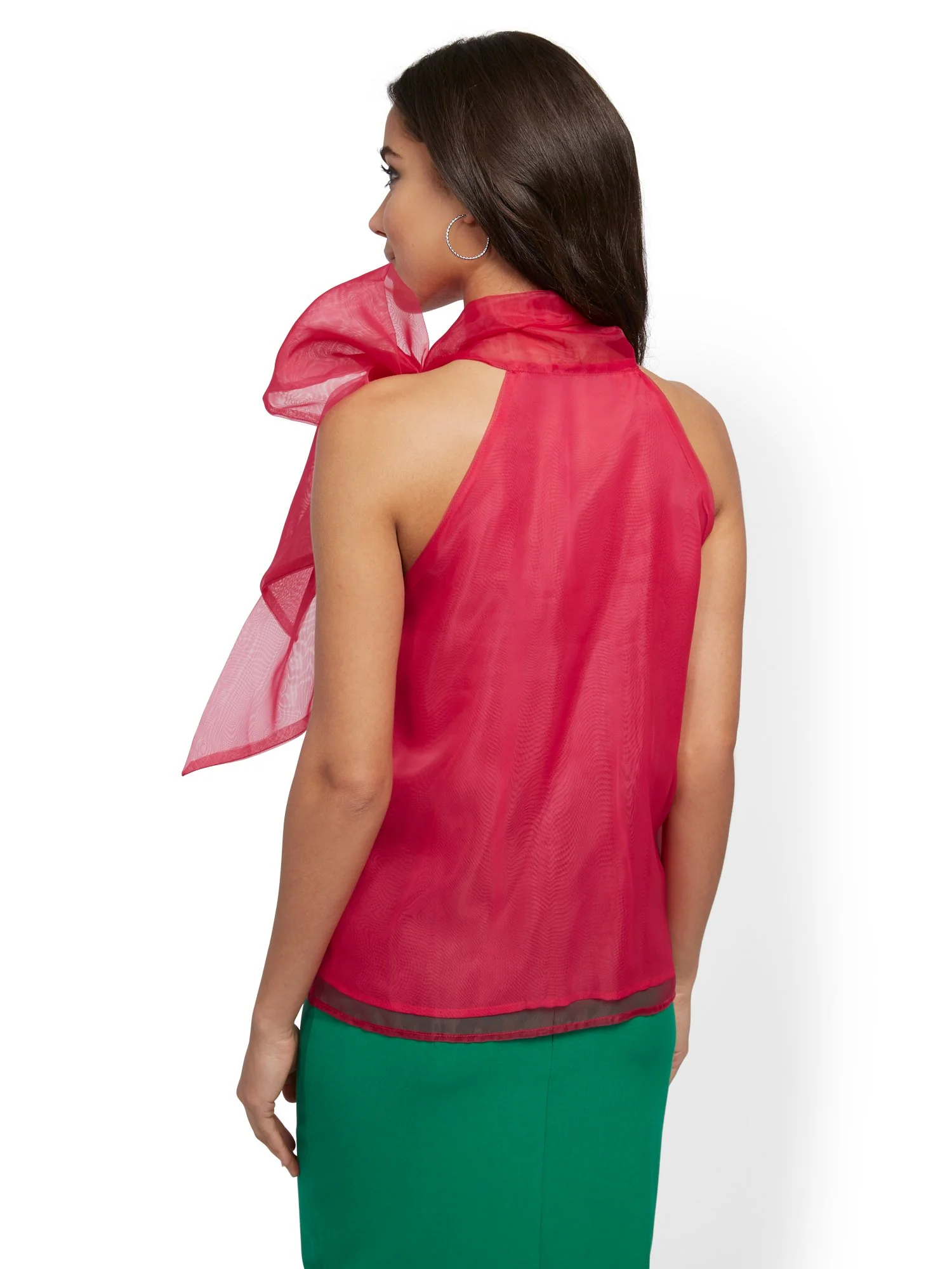 Organza Bow Blouse - Image 3