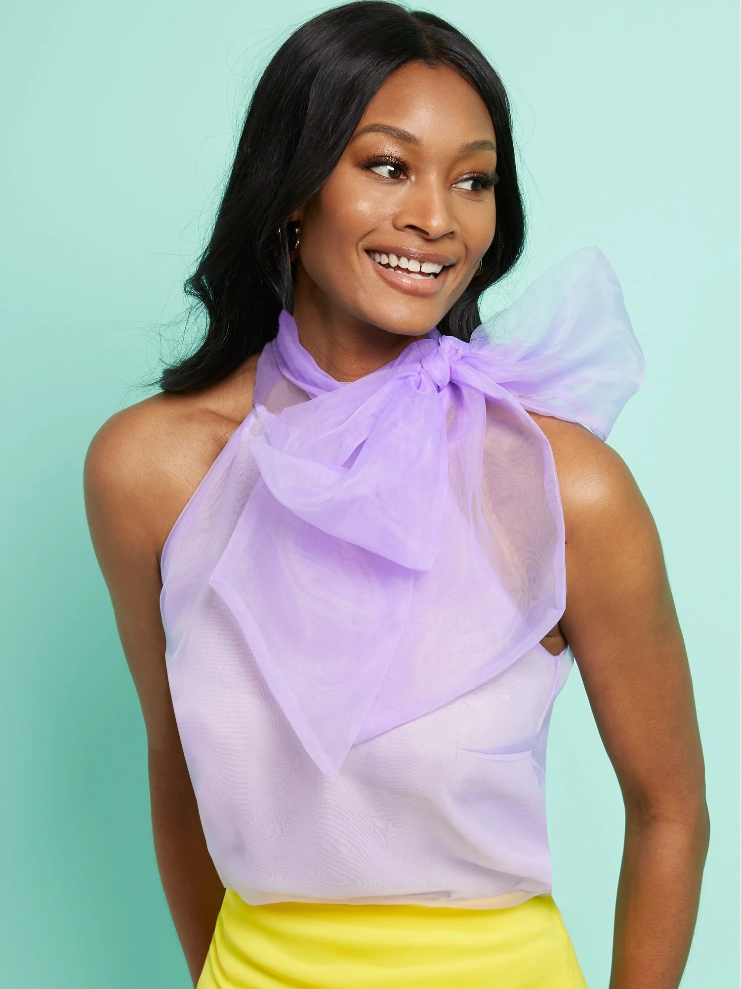 Organza Bow Blouse - Image 9