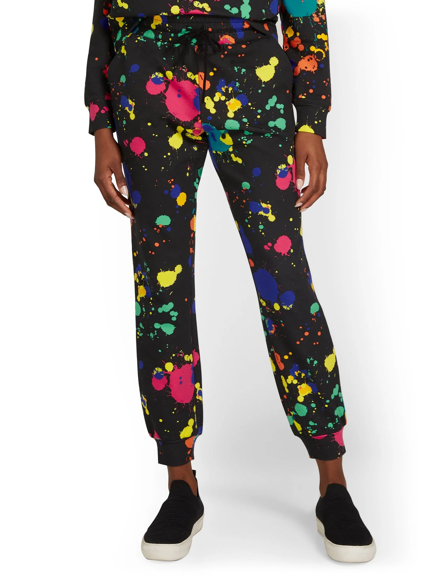 Paint-Splatter French Terry Jogger Pant
