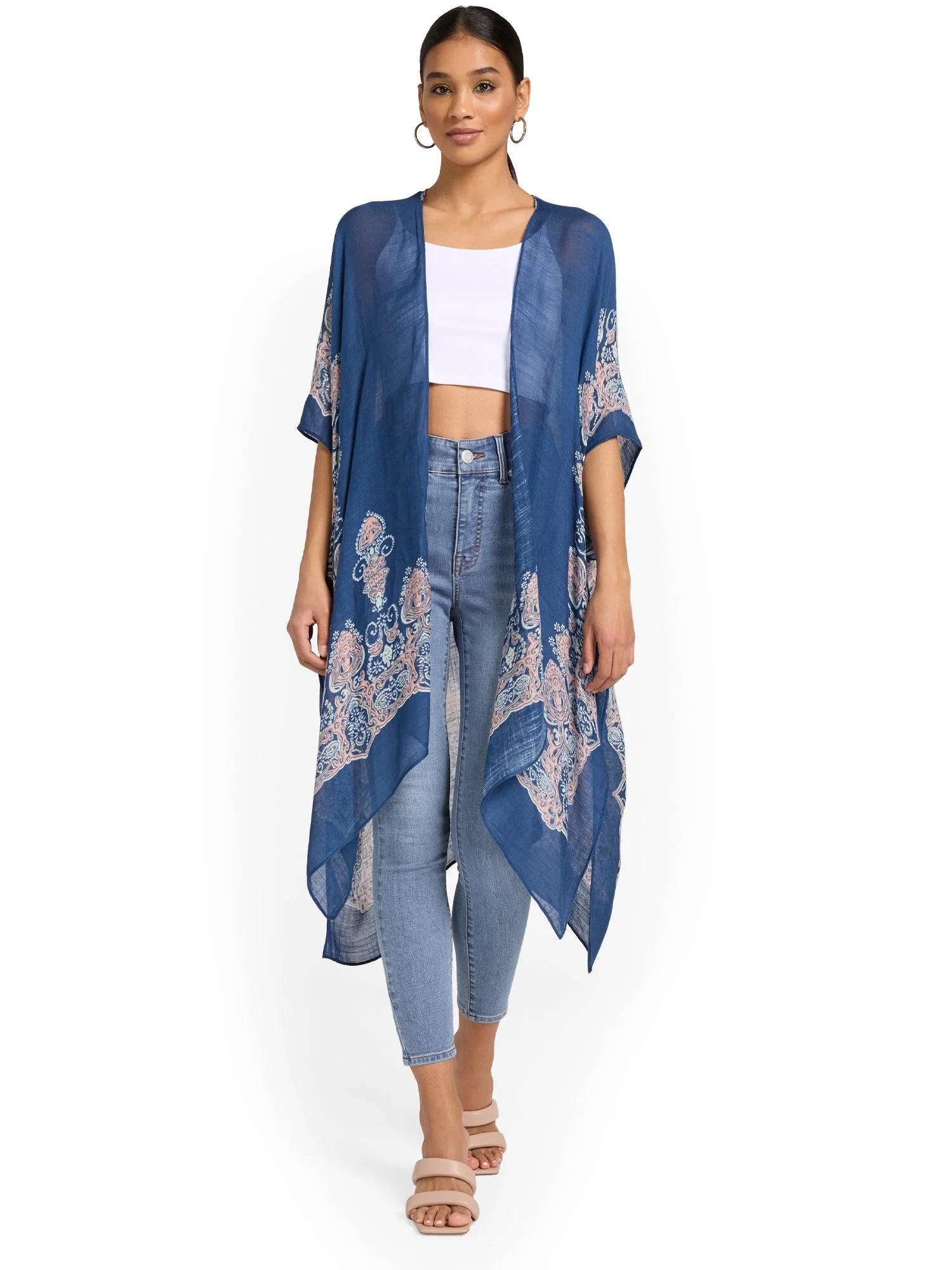Justin Taylor Paisley-Border Kimono - Brands We Love