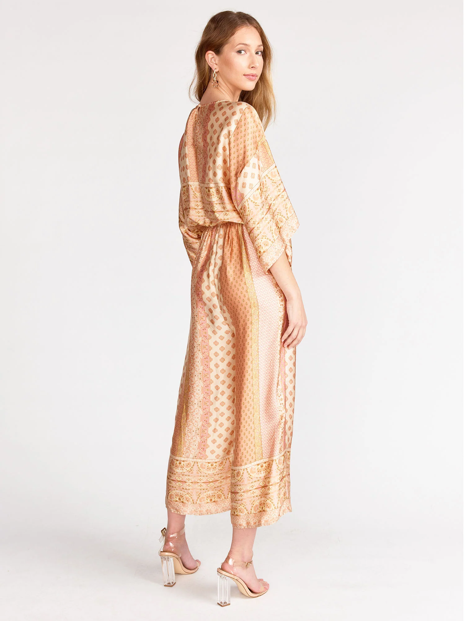 Dress Forum Paisley Border Print Satin Jumpsuit - Brands We Love - Image 6