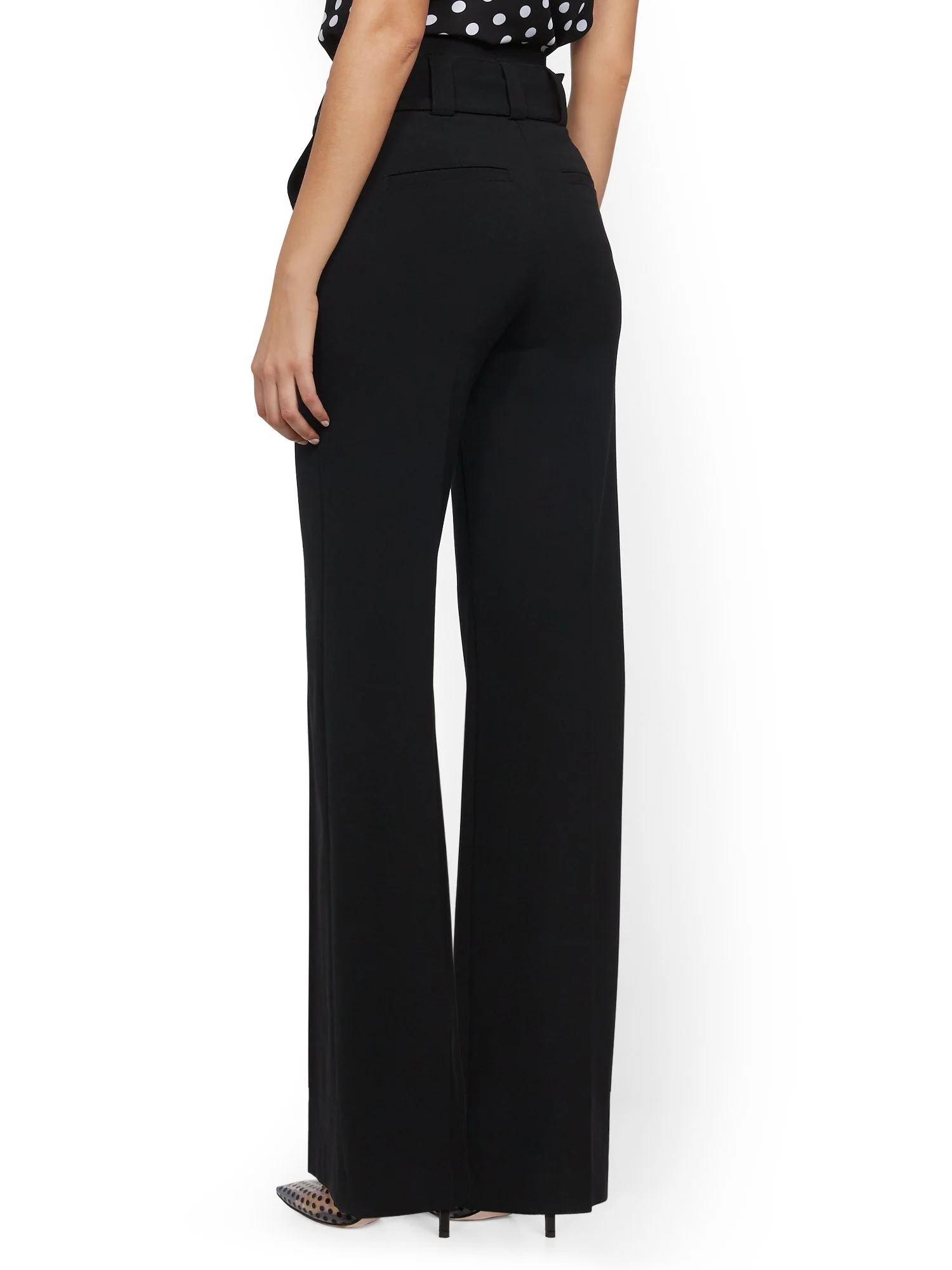 Paperbag-Waist Wide-Leg Pant - 7th Avenue - Image 3