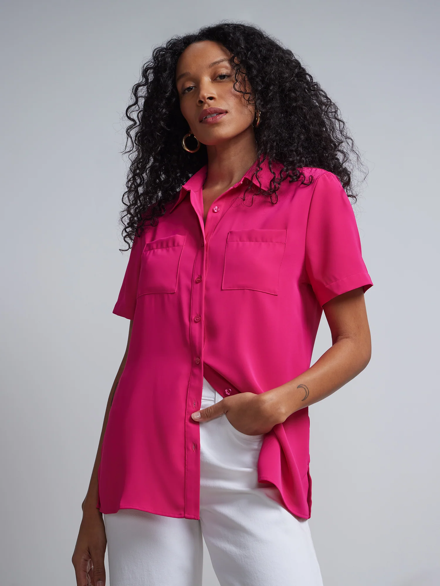 Patch-Pocket Button-Front Shirt - Image 10