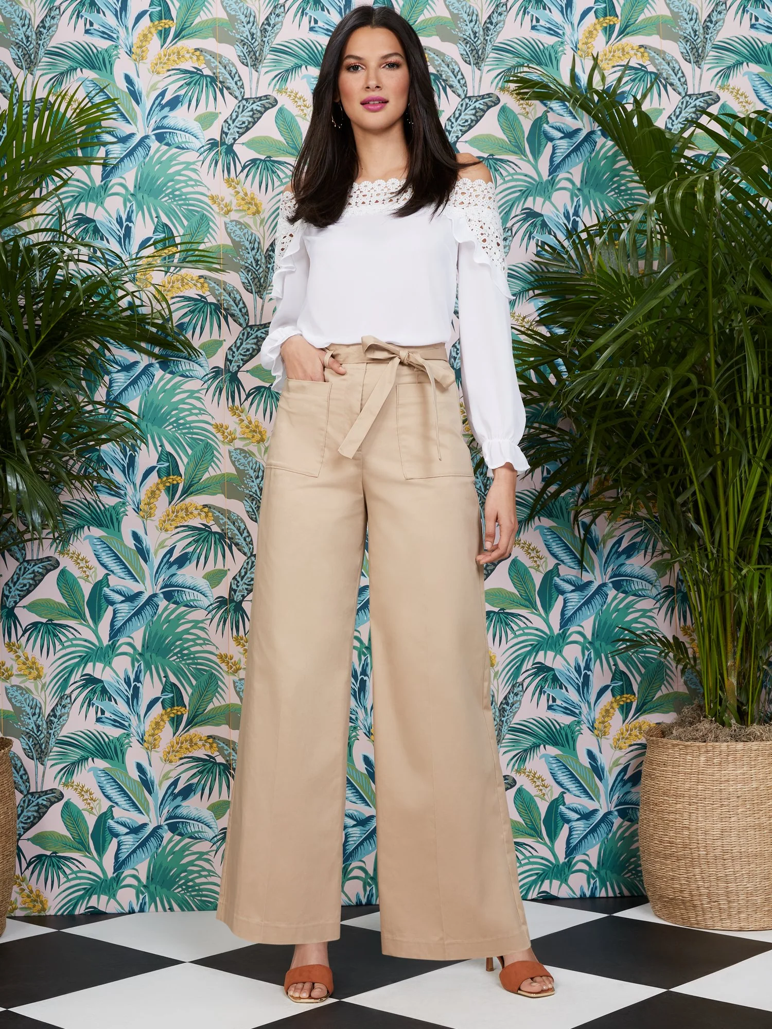 Patch-Pocket Wide-Leg Pant - Image 2