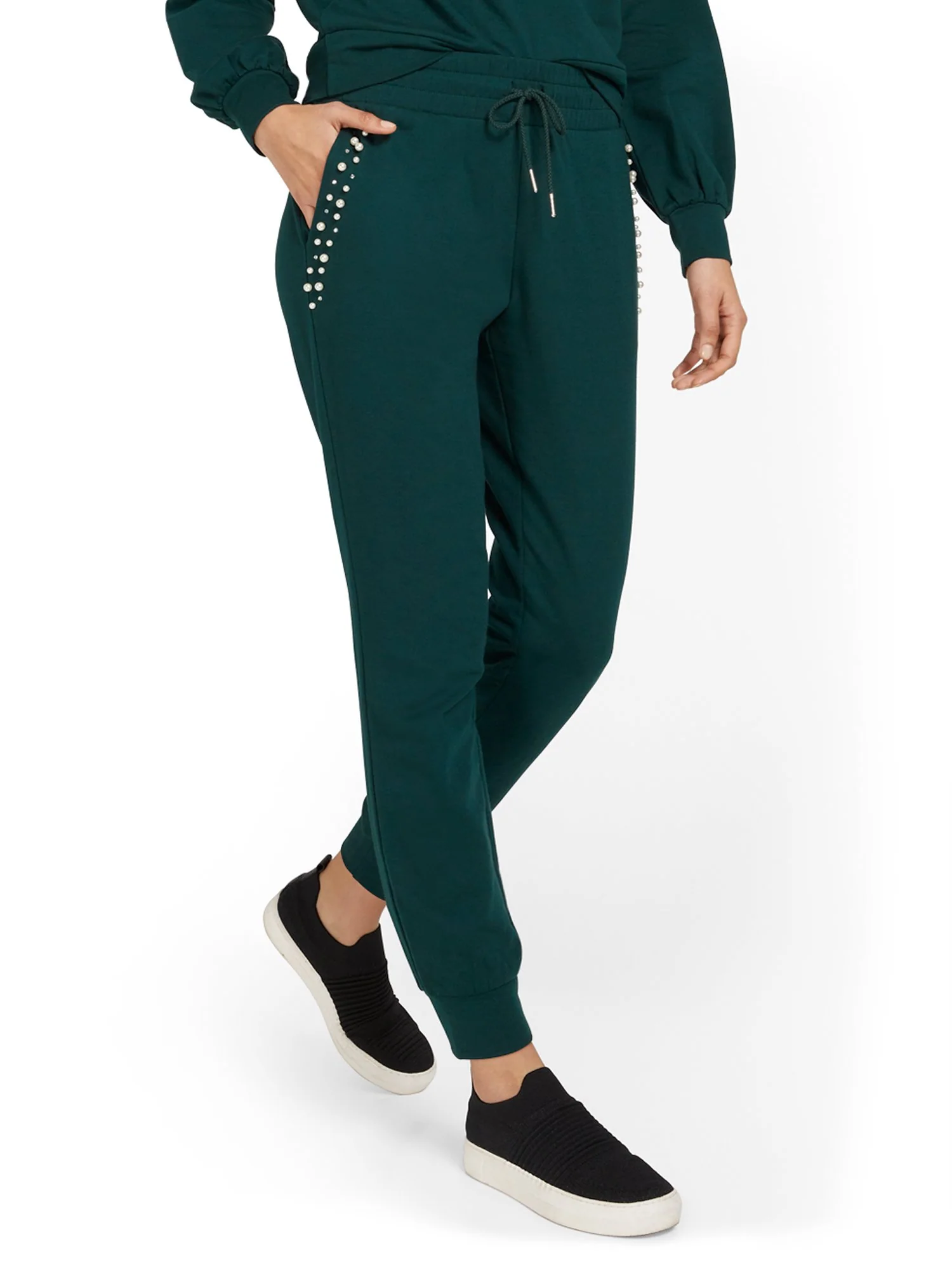 Pearl-Embellished Jogger Pant - Image 11