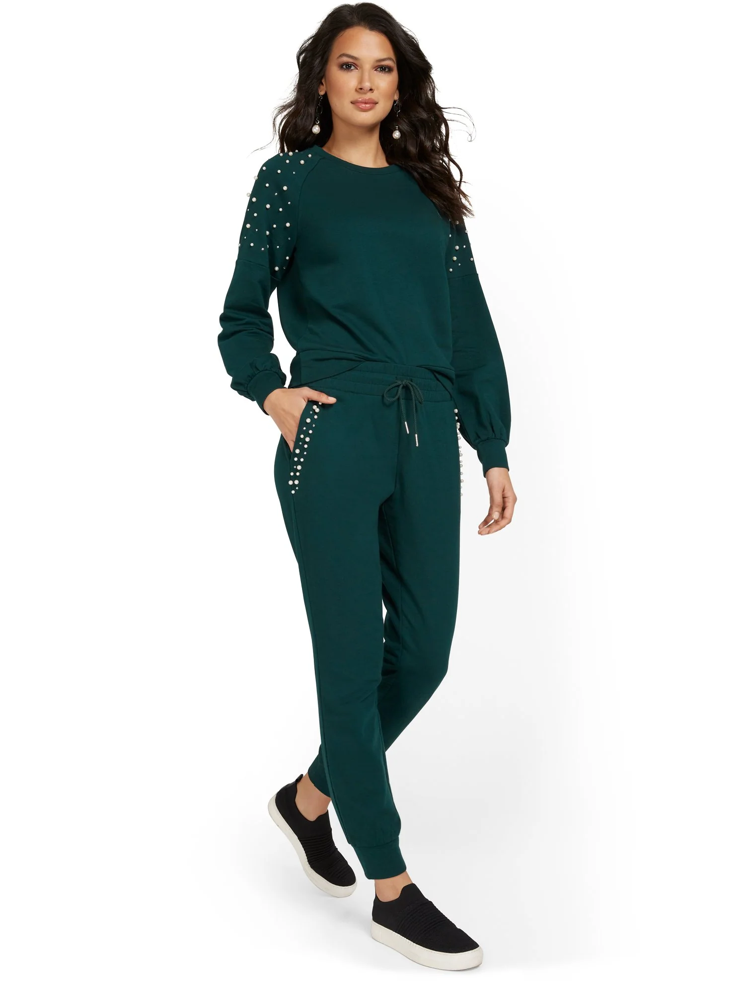 Pearl-Embellished Jogger Pant - Image 13