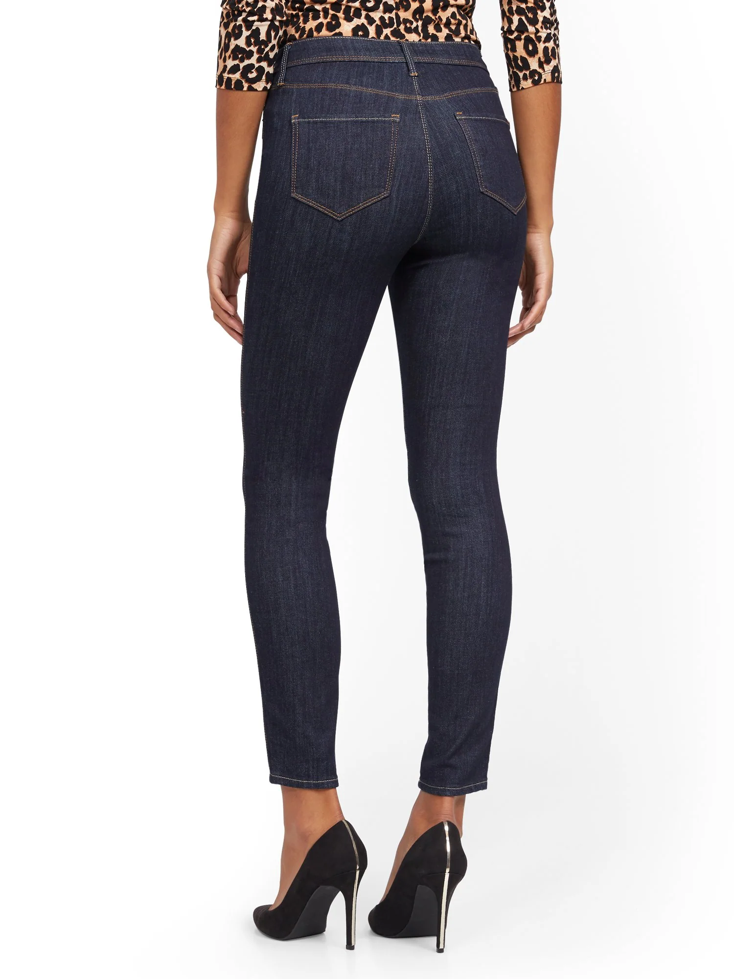 Perry High-Waisted Super-Skinny Jeans - Rinse - Image 3