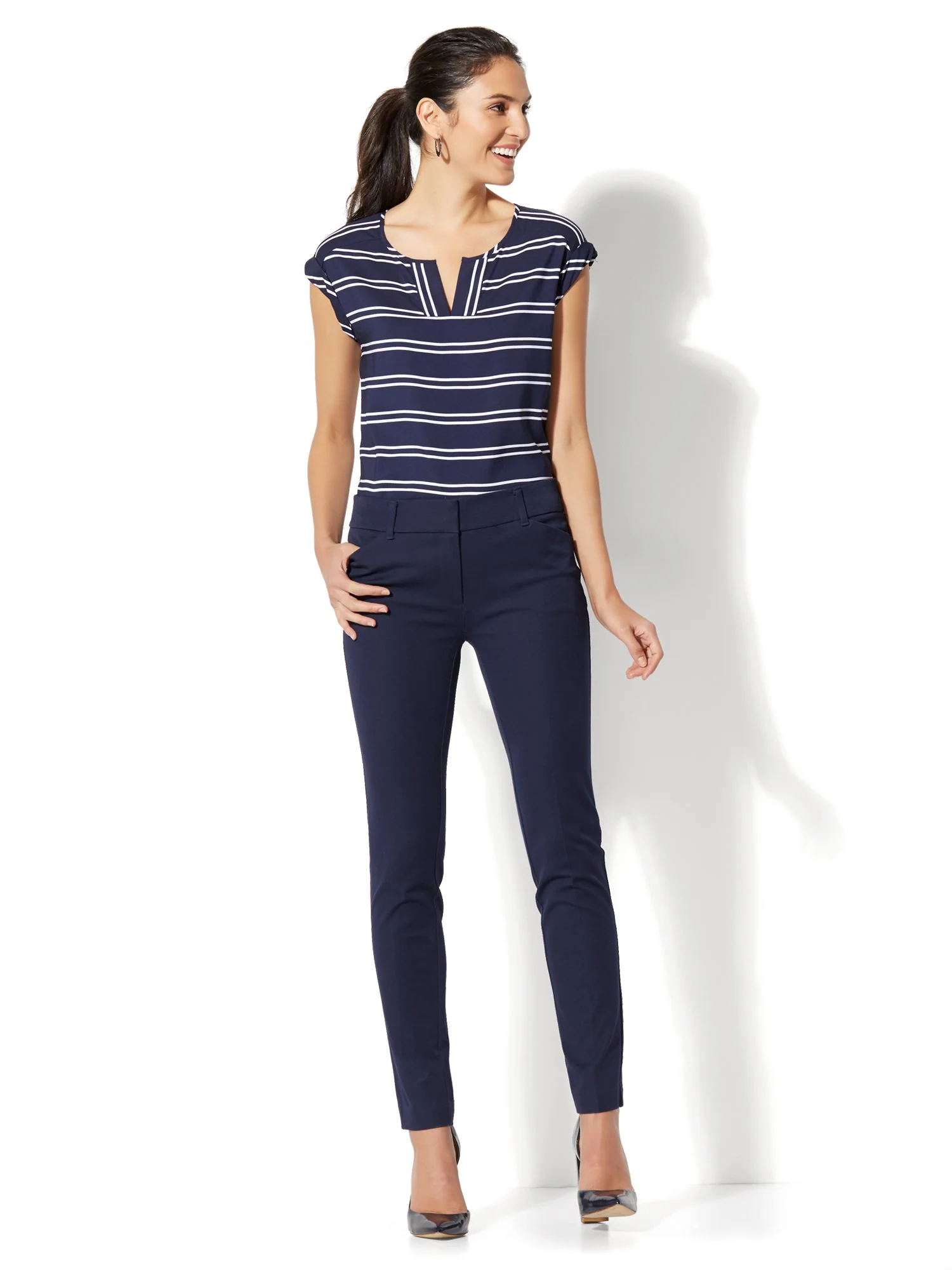 Petite Audrey Ankle Pant - Solid - Image 16
