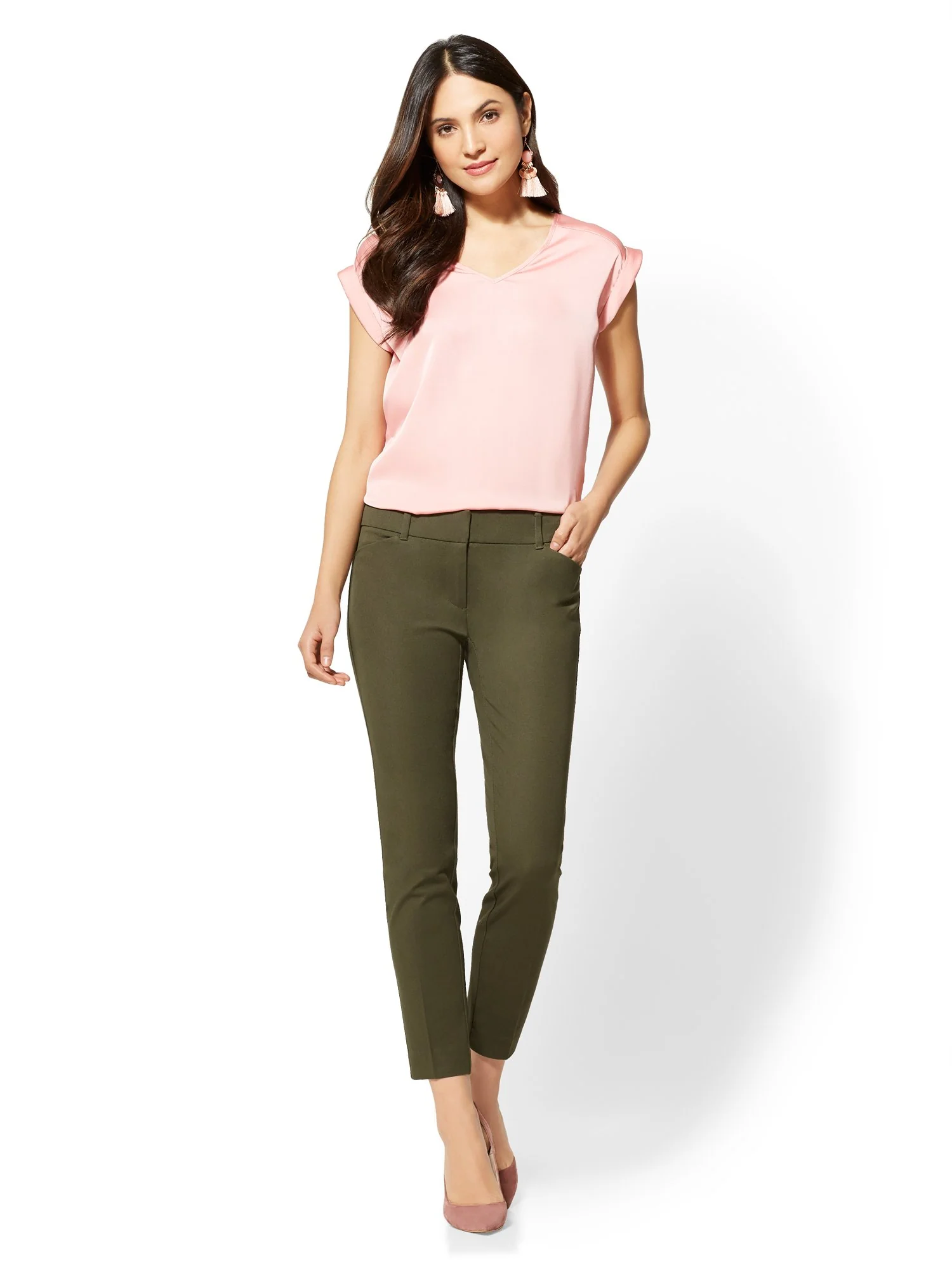 Petite Audrey Ankle Pant - Solid - Image 29