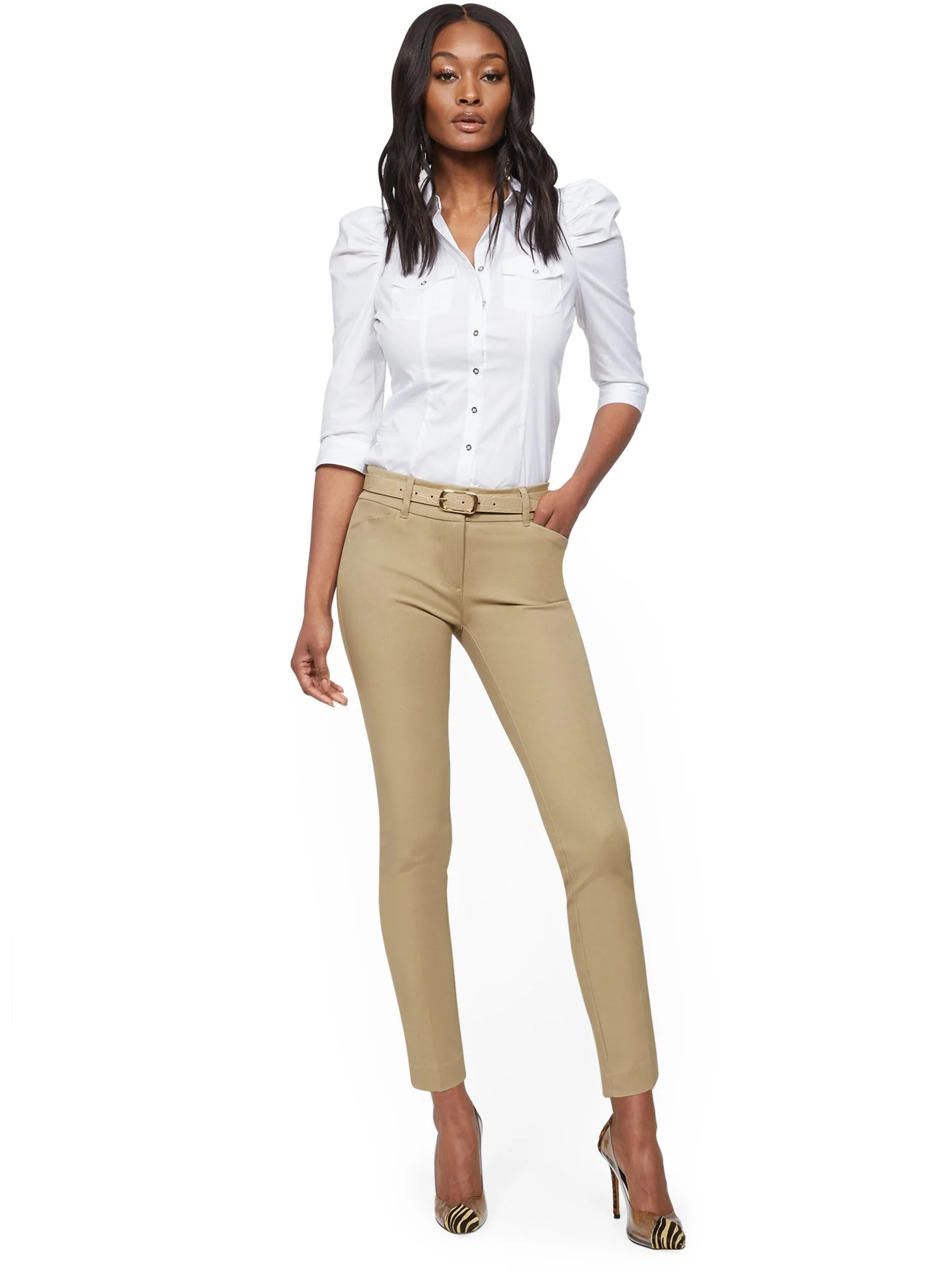 Petite Audrey Ankle Pant - Solid - Image 40