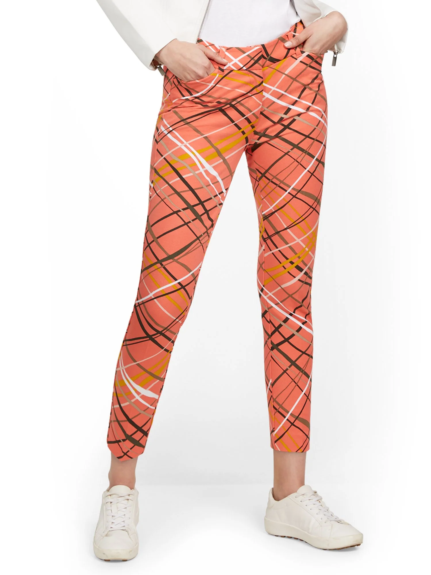 Petite Audrey High-Waisted Ankle Pant - Crosshatch - Image 6
