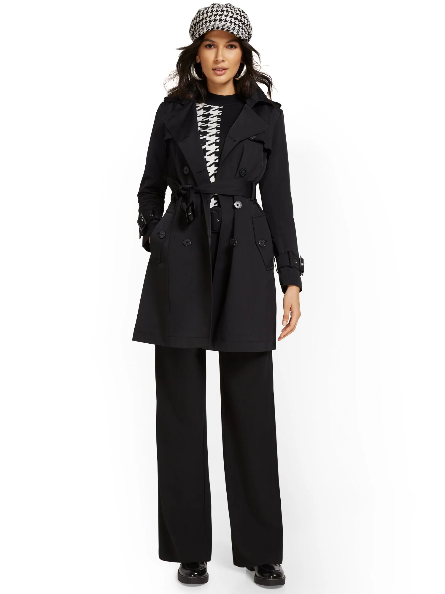 Petite Belted Trenchcoat - City Trench Collection - Image 2