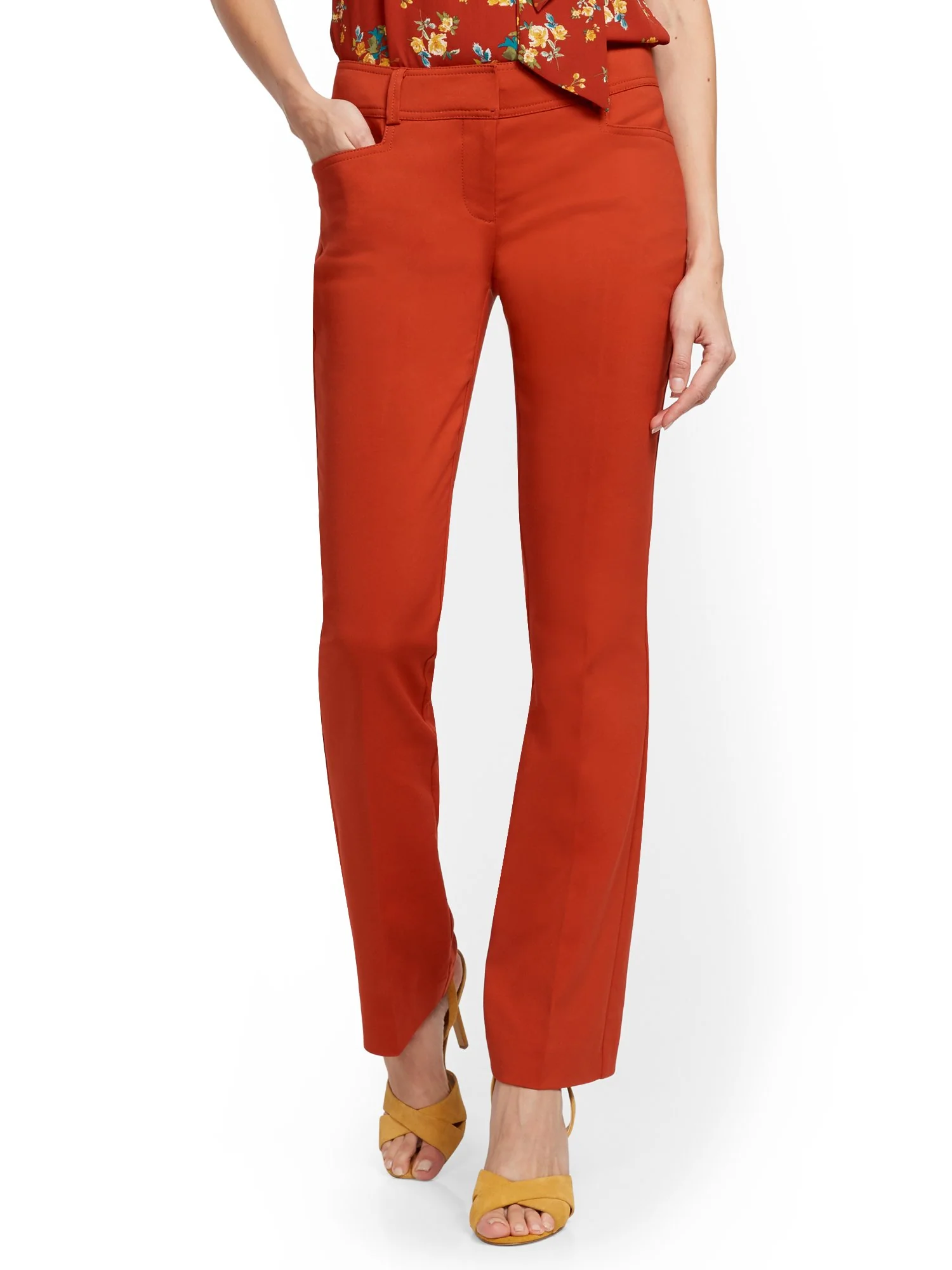 Petite Bootcut Pant - Signature - All-Season Stretch - 7th Avenue - Image 6