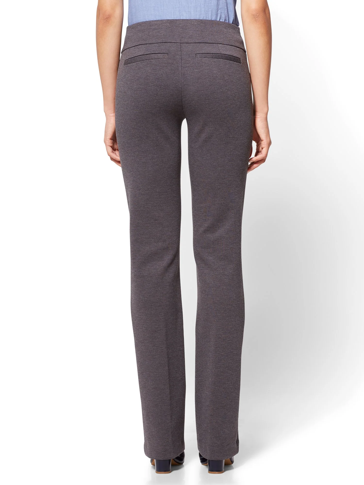Petite Bootcut Pull-On Pant - Signature Fit - Ponte - 7th Avenue - Image 3