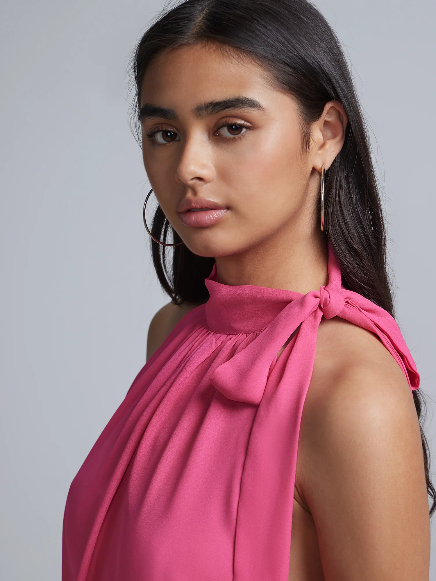 Petite Bow-Neck Halterneck Blouse - Image 14