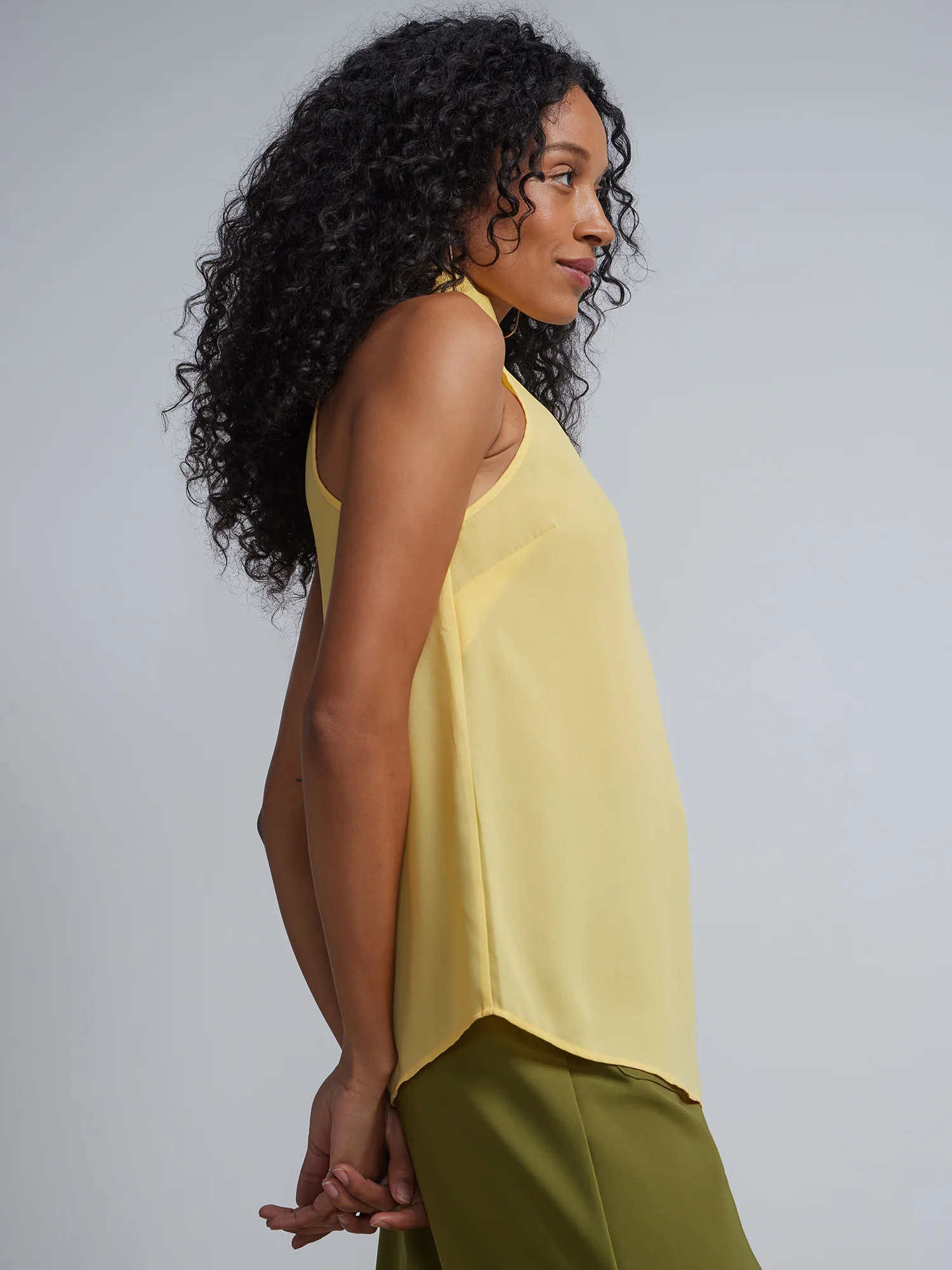 Petite Bow-Neck Halterneck Blouse - Image 2