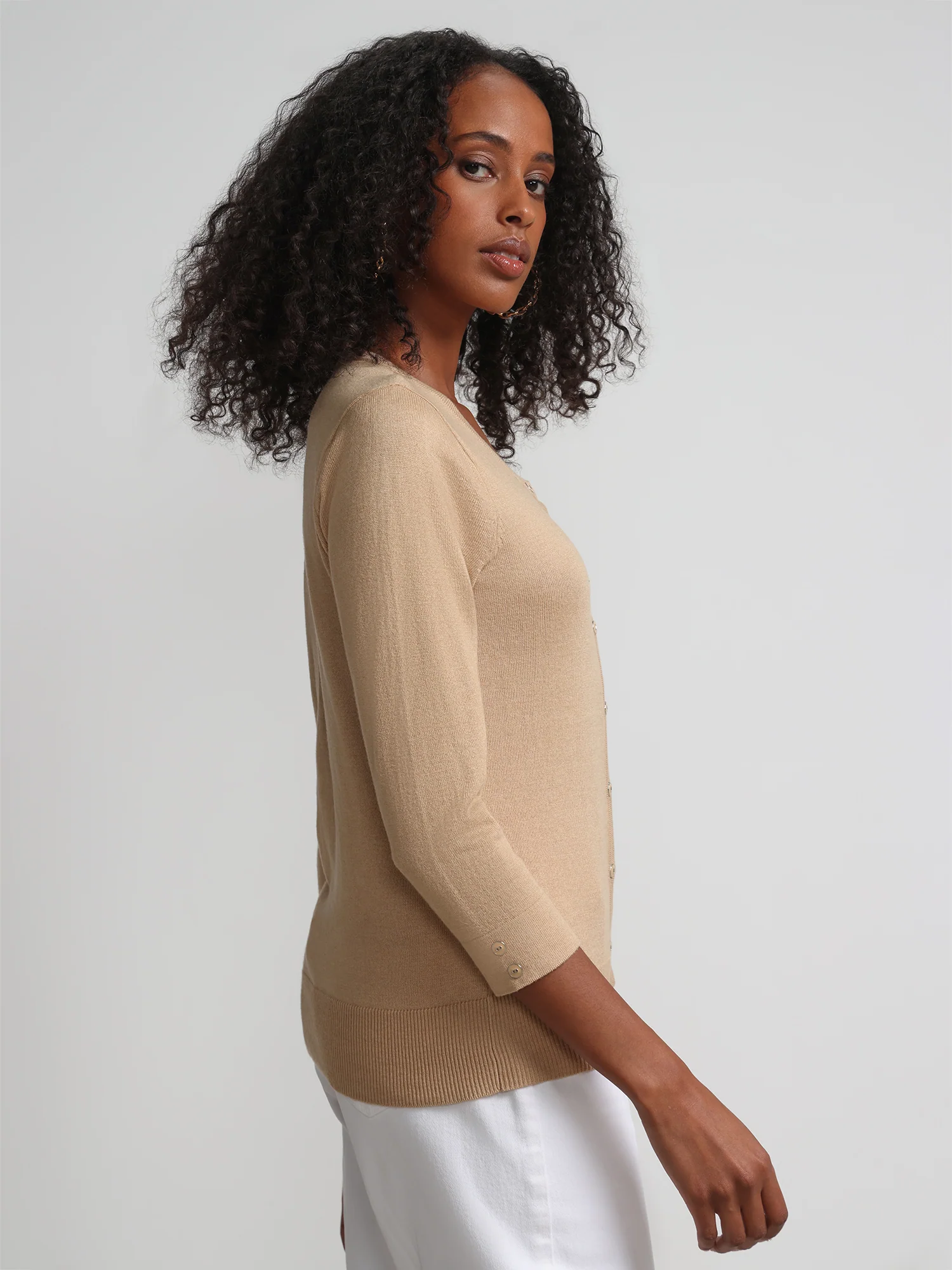 Petite Chelsea Crewneck Cardigan - Image 11