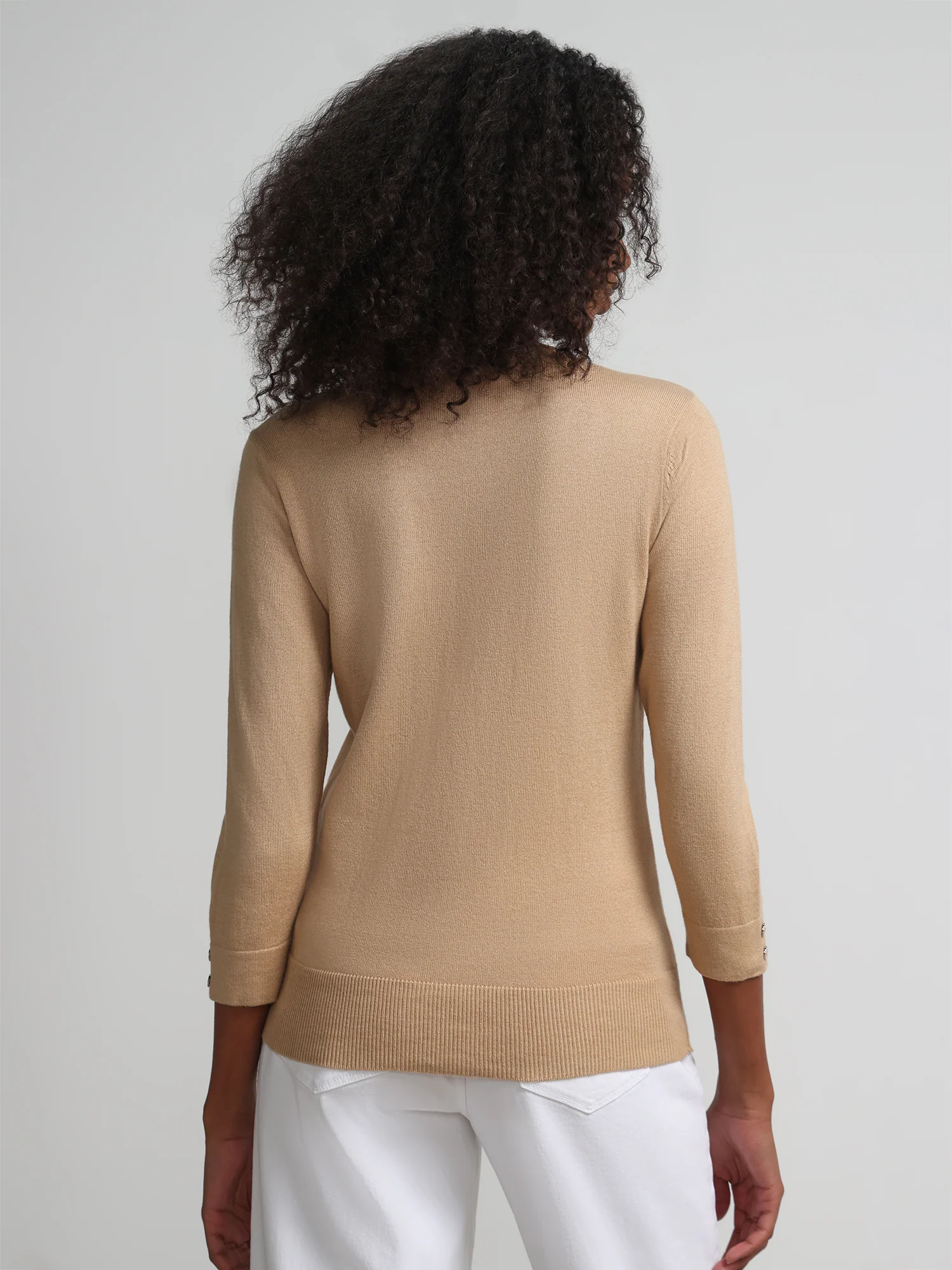 Petite Chelsea Crewneck Cardigan - Image 12