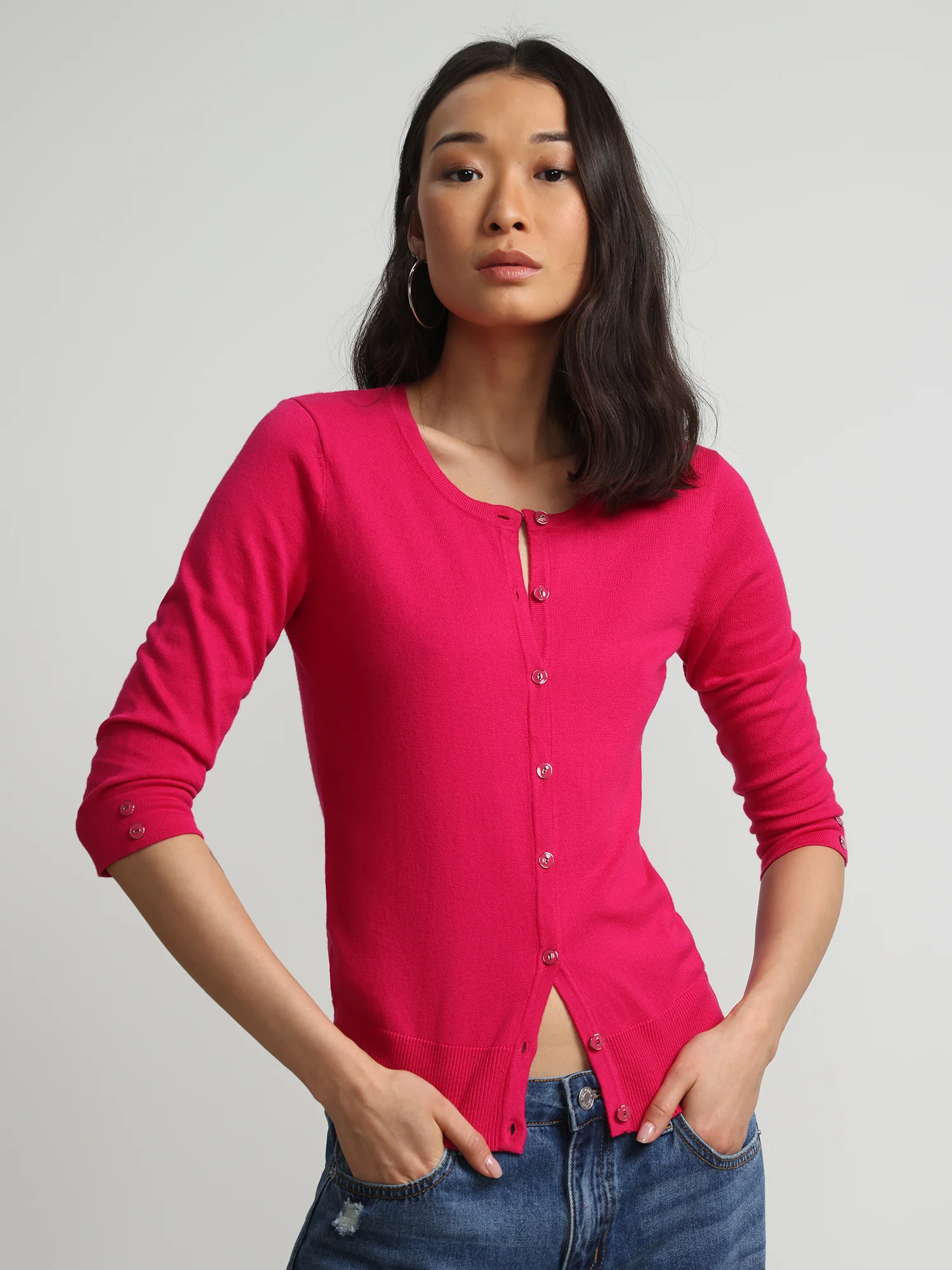 Petite Chelsea Crewneck Cardigan - Image 19