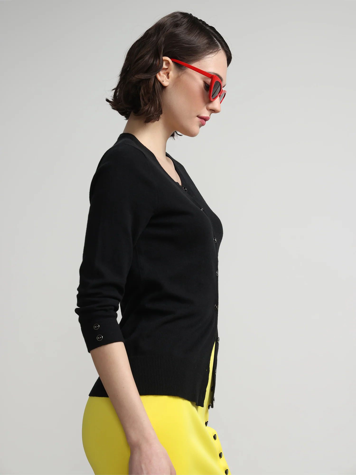 Petite Chelsea Crewneck Cardigan - Image 2