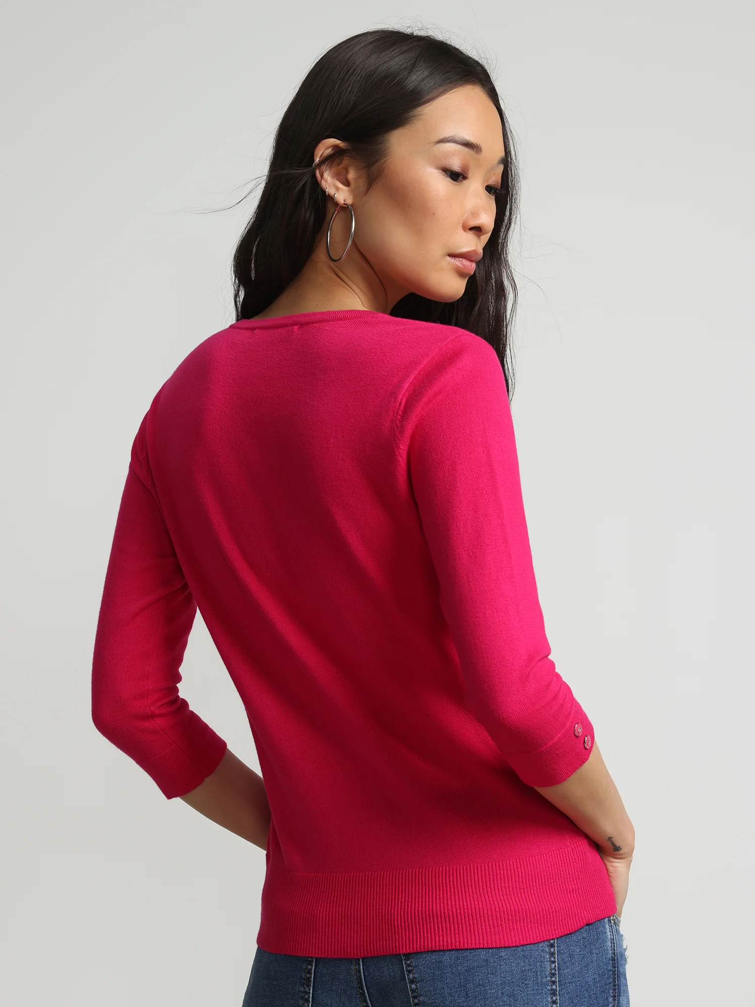 Petite Chelsea Crewneck Cardigan - Image 21