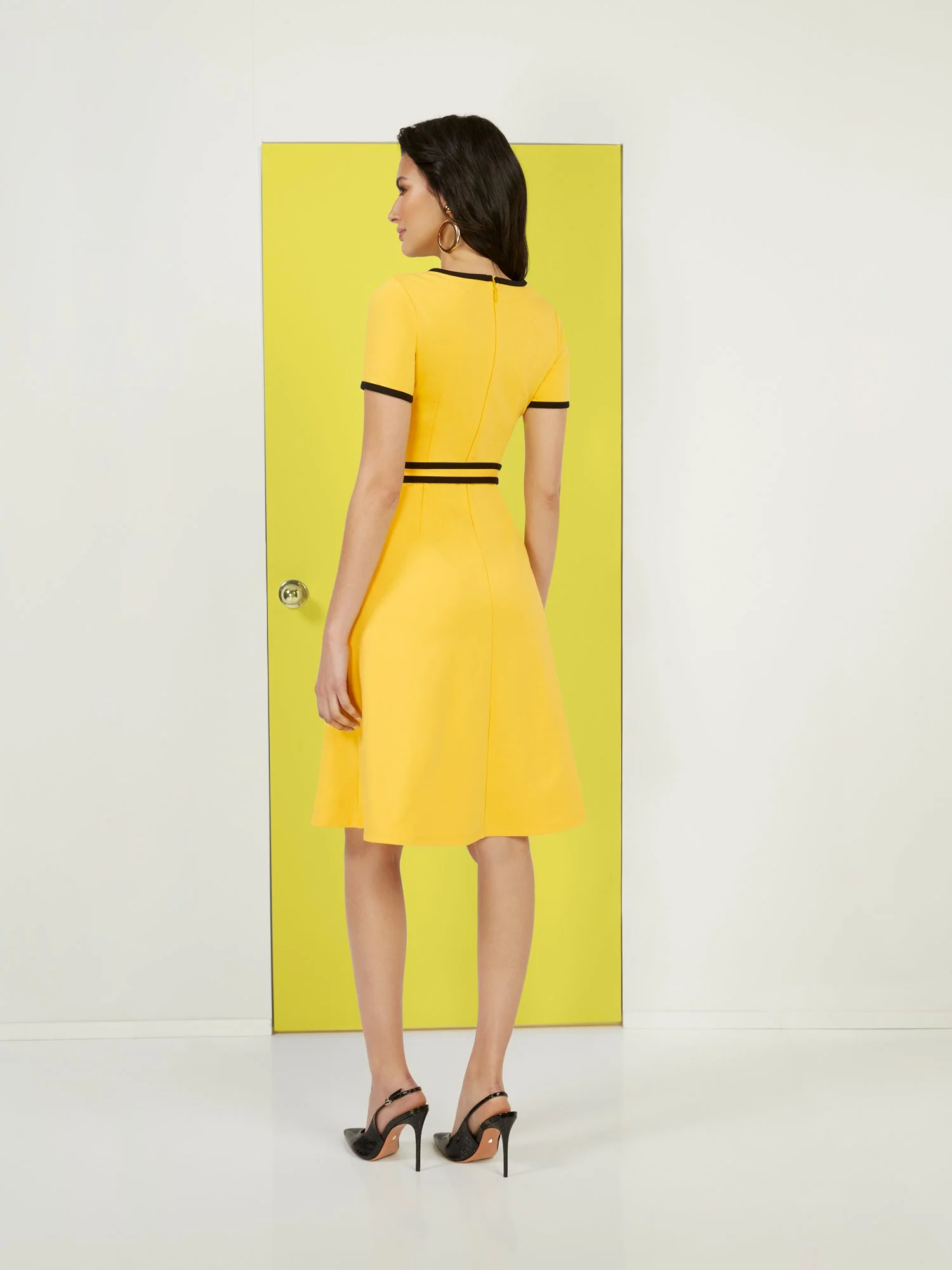 Petite Colorblock Ponte Dress - Superflex - Image 3