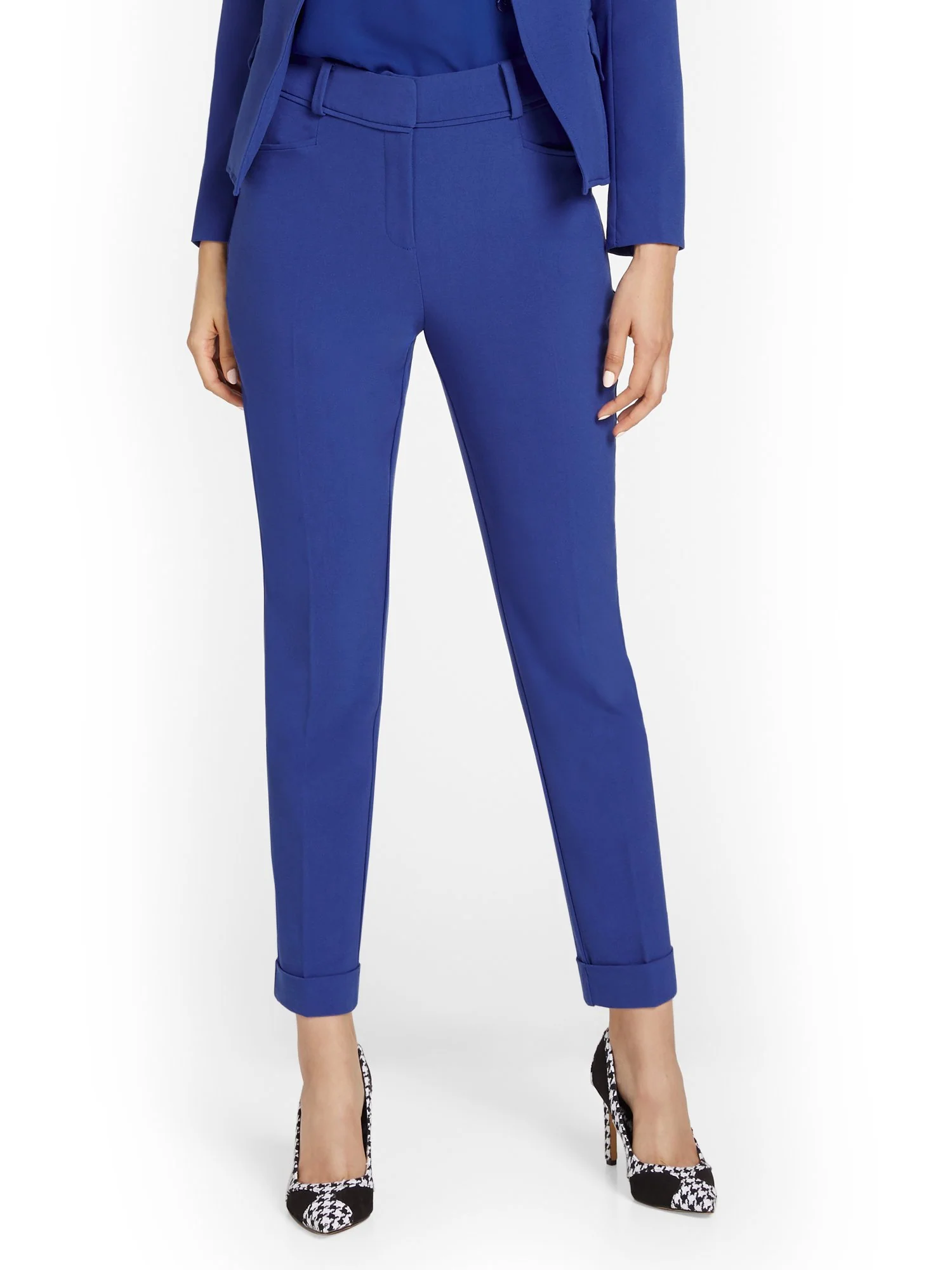 Petite Cuffed Ankle Pant - Essential Stretch - 7th Avenue - Image 11