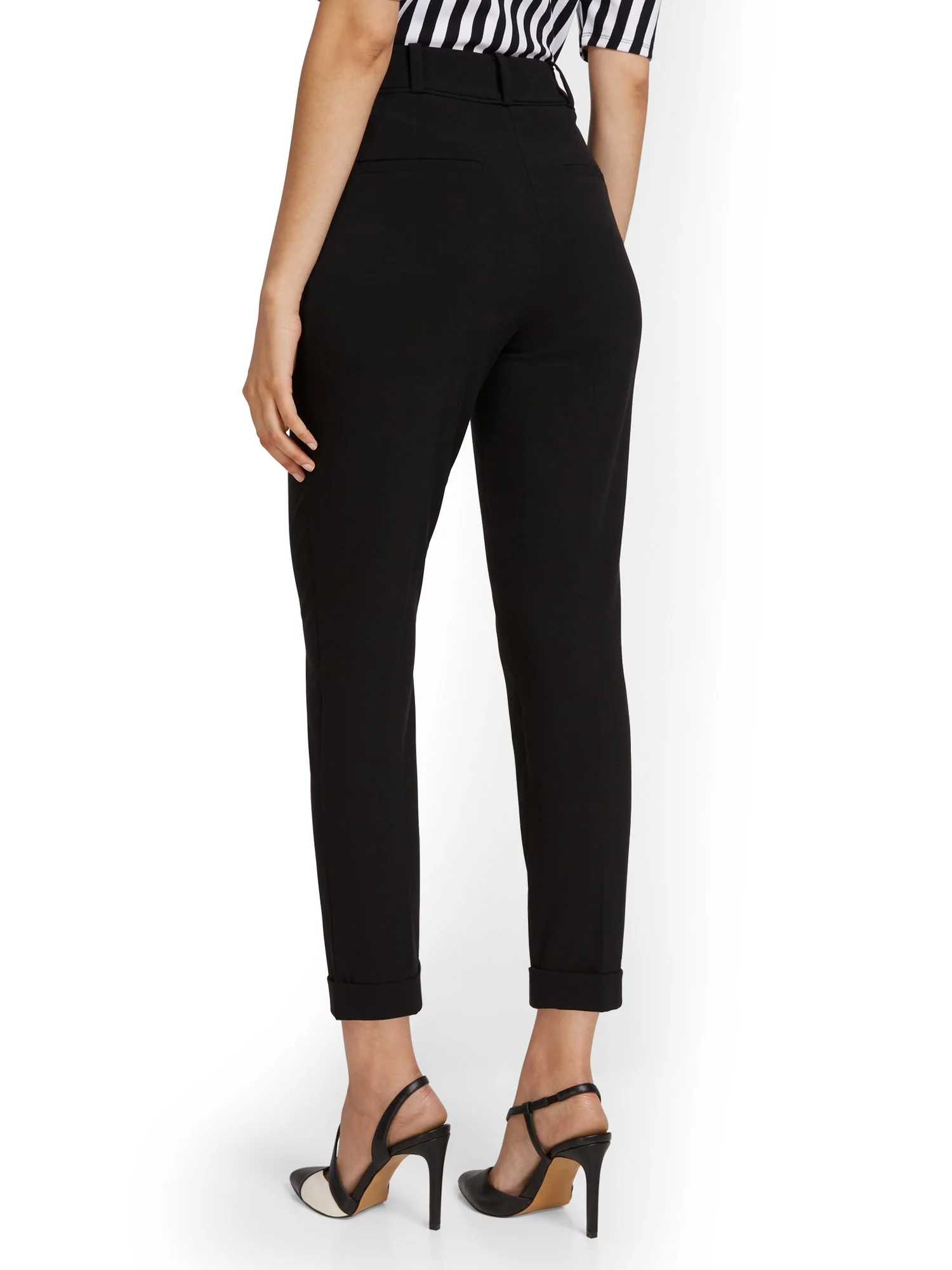 Petite Cuffed Ankle Pant - Essential Stretch - 7th Avenue - Image 2