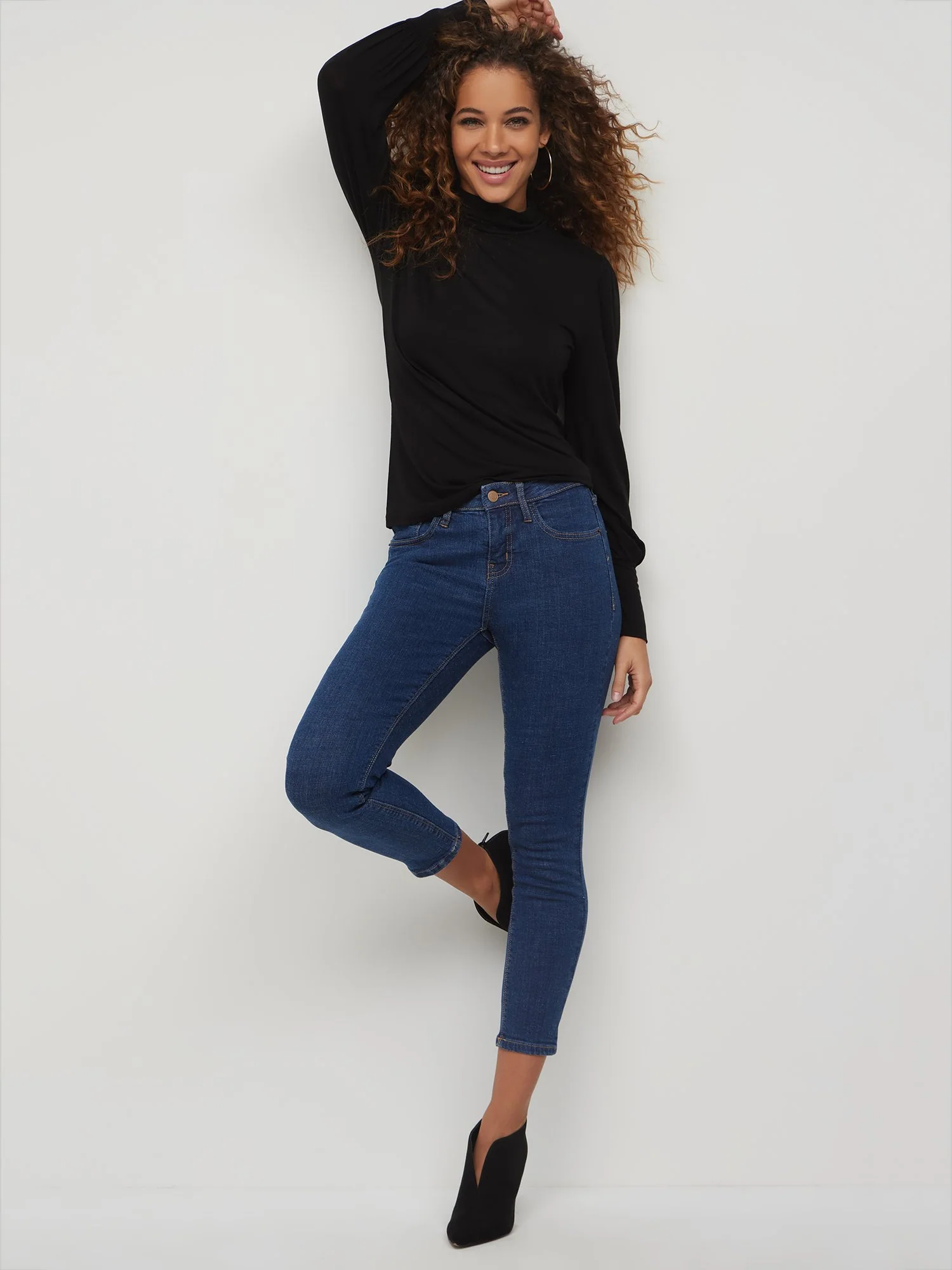 Petite Essential Mid Rise Skinny Ankle Jeans